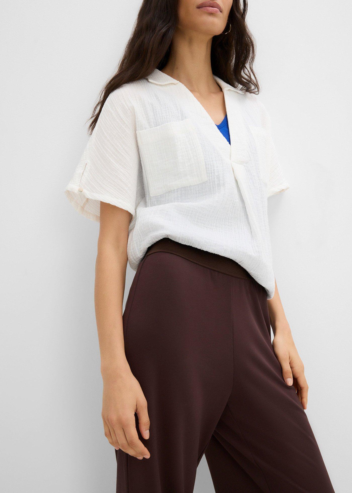 Spodnie culotte z mieszanki wiskozy - Bonprix
