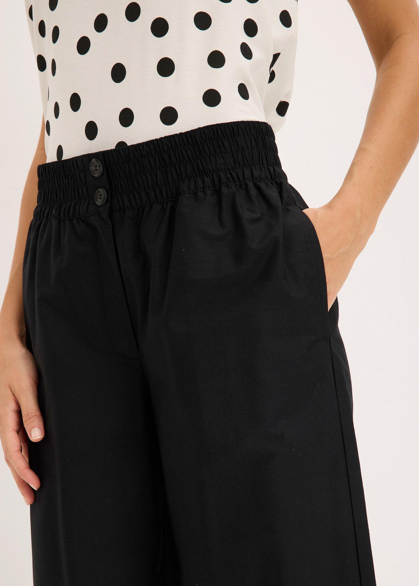 Spodnie culotte z czystej bawełny - Bonprix