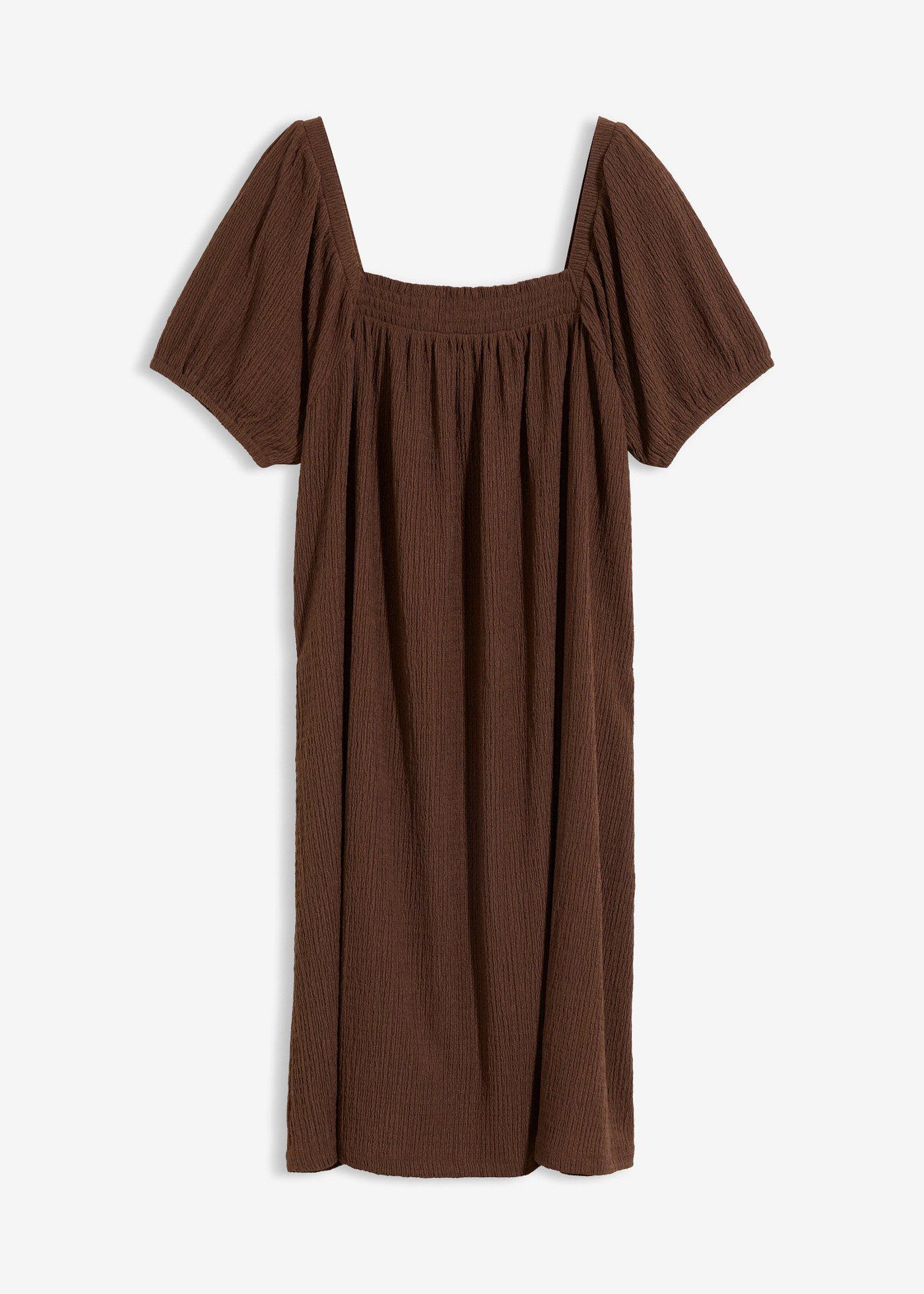Robe en jersey crêpe texturé