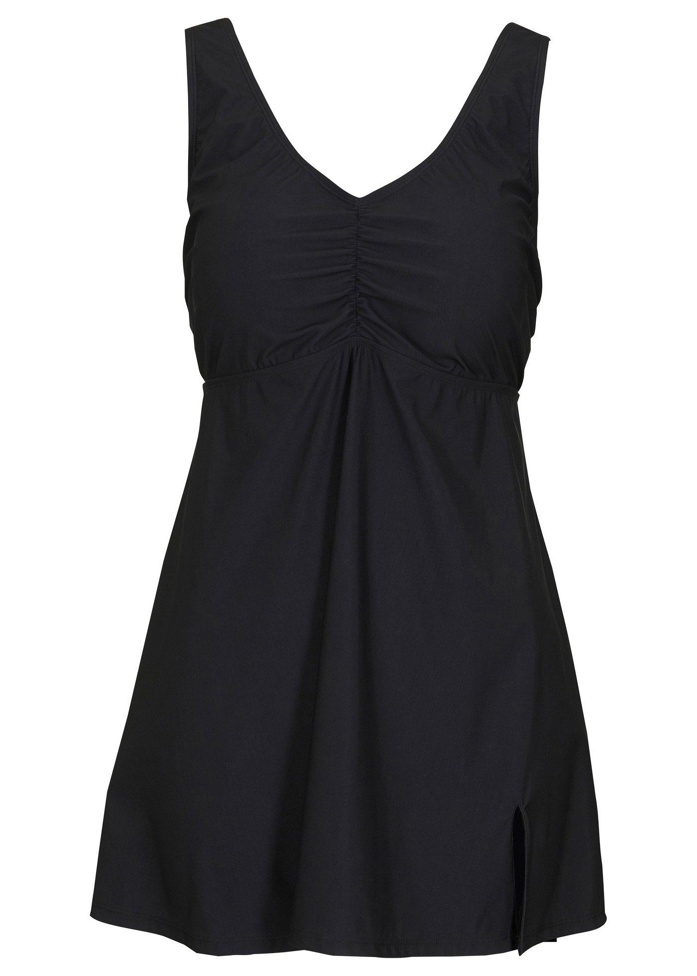 Costum de baie rochie cu efect modelator mediu