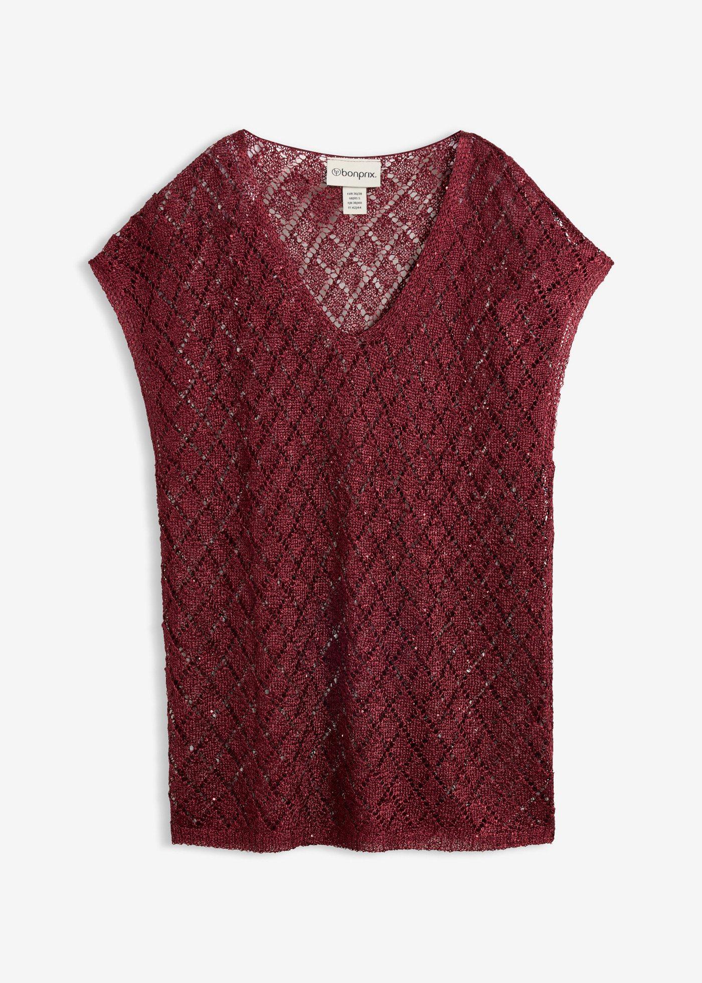 T-shirt en maille à sequins