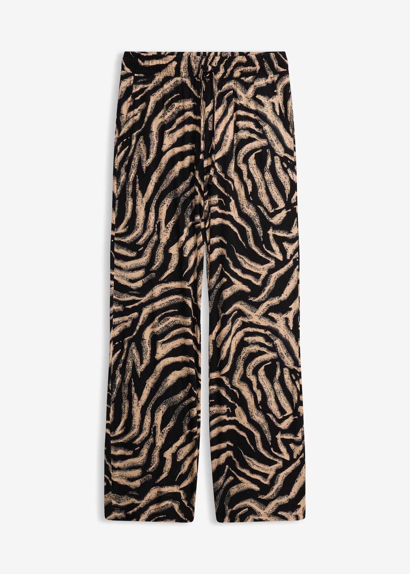 Pantaloni din jerse din mix de viscoză fluidă