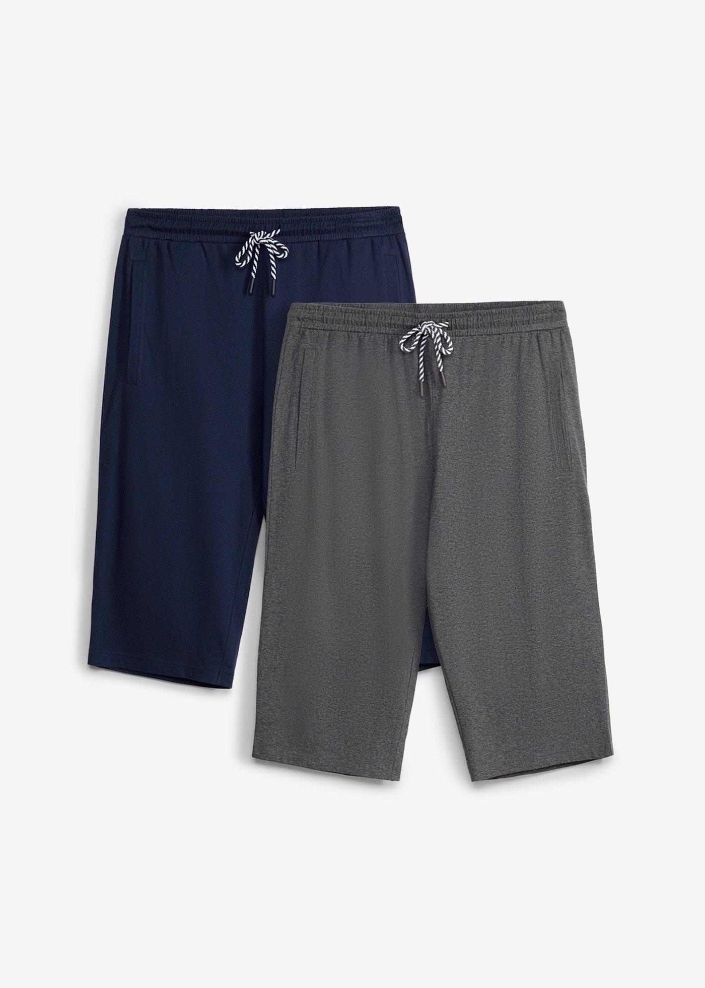 Lot de 2 bermudas en jersey 100% coton