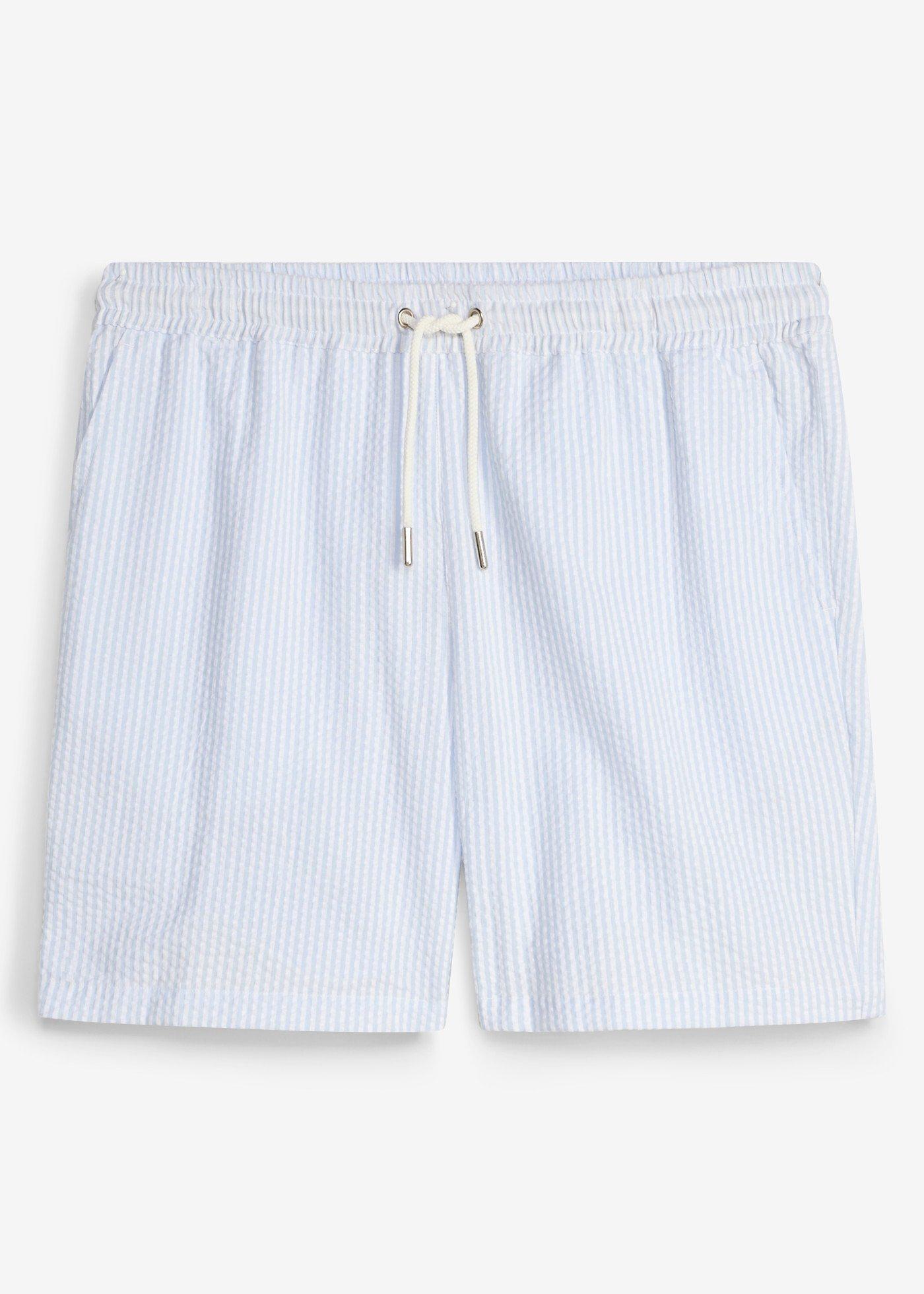 Pantaloni scurți cu elastic și șiret în talie, Loose Fit