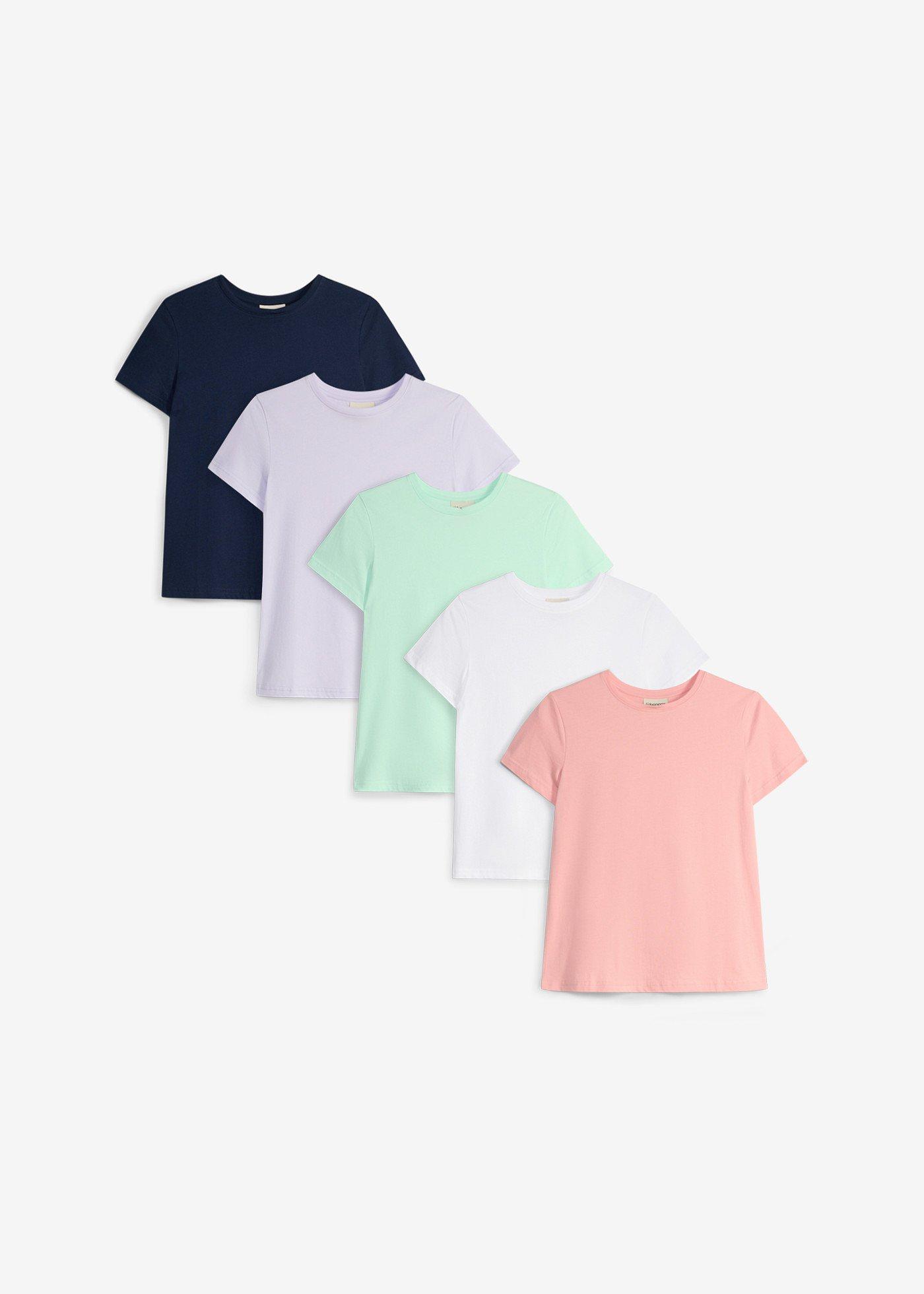 Lot de 5 T-shirts 100% coton