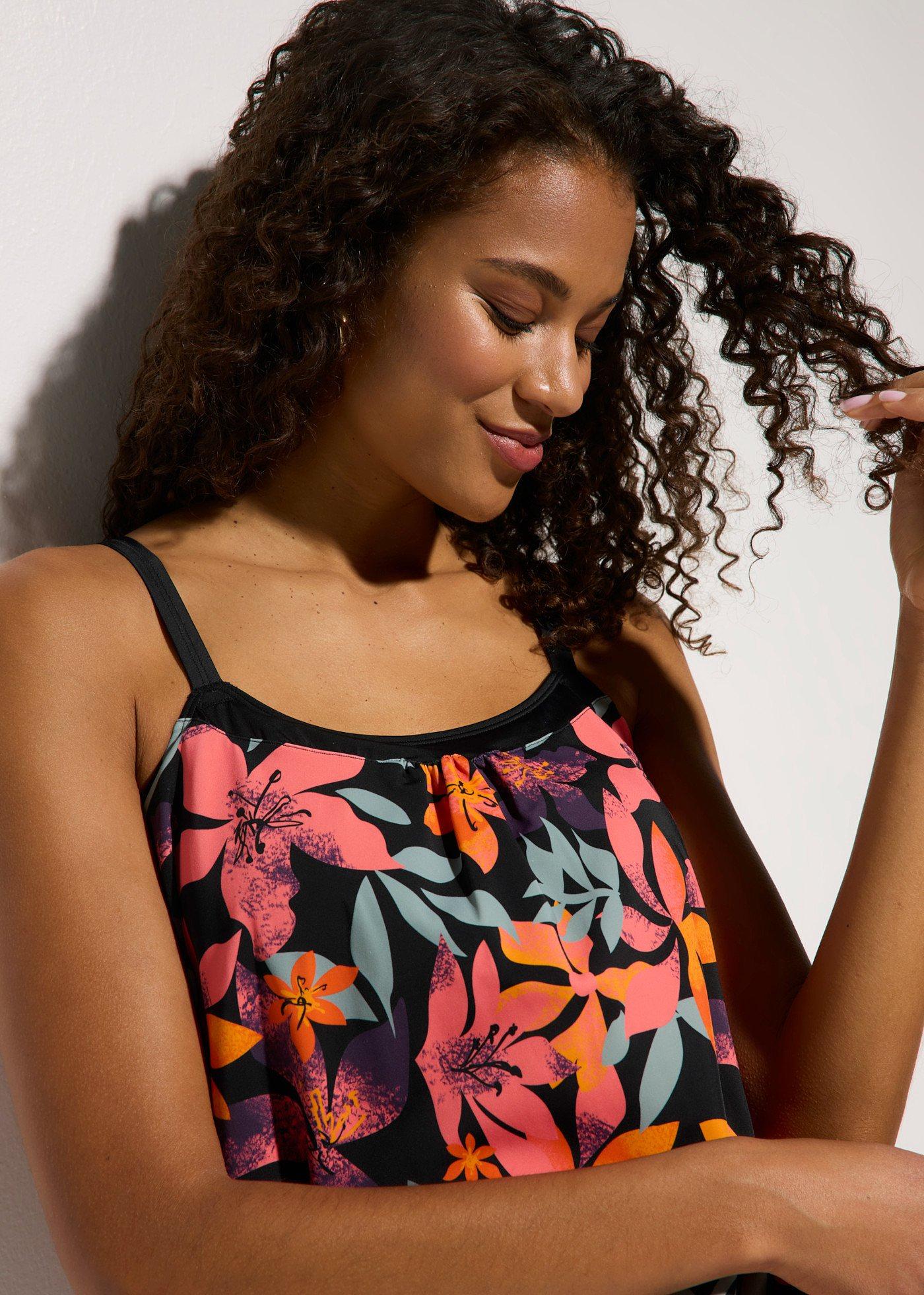 Tankini oversize z regulowanymi ramiączkami (2 części) - Bonprix