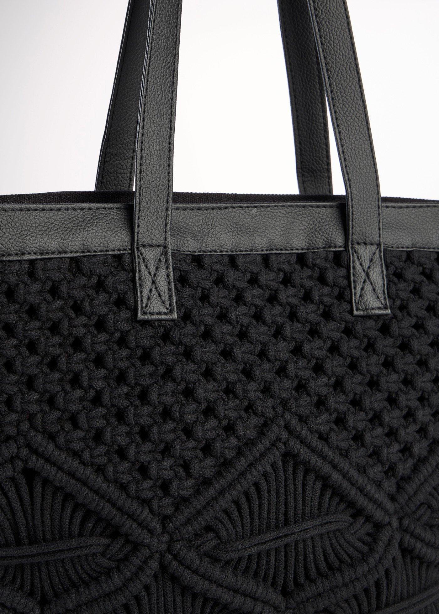 Torba makramowa typu shopper - Bonprix