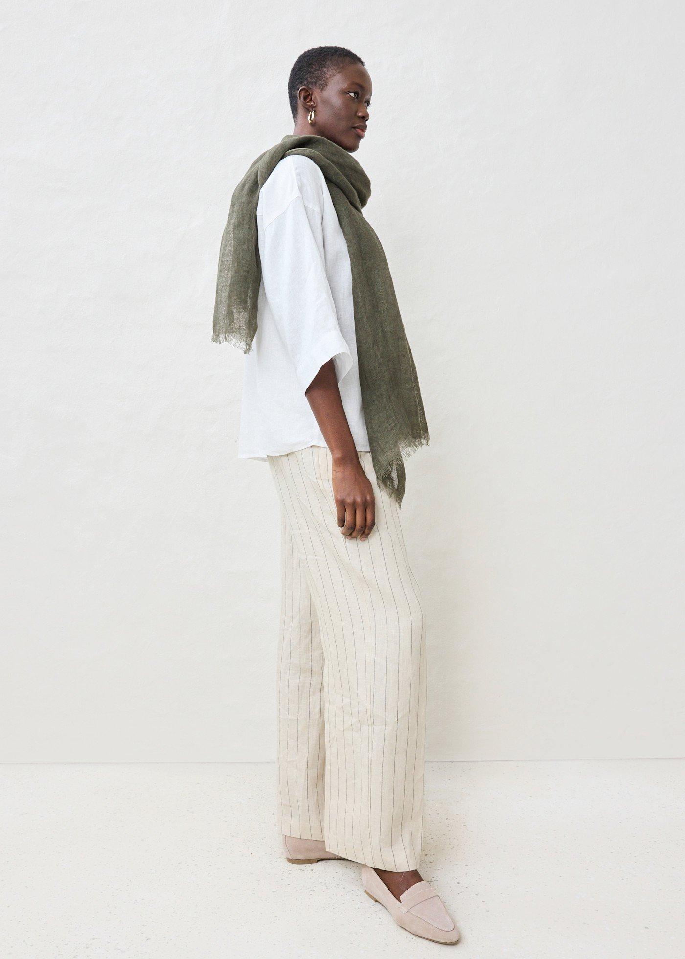 Bluzka oversize z czystego lnu - Bonprix