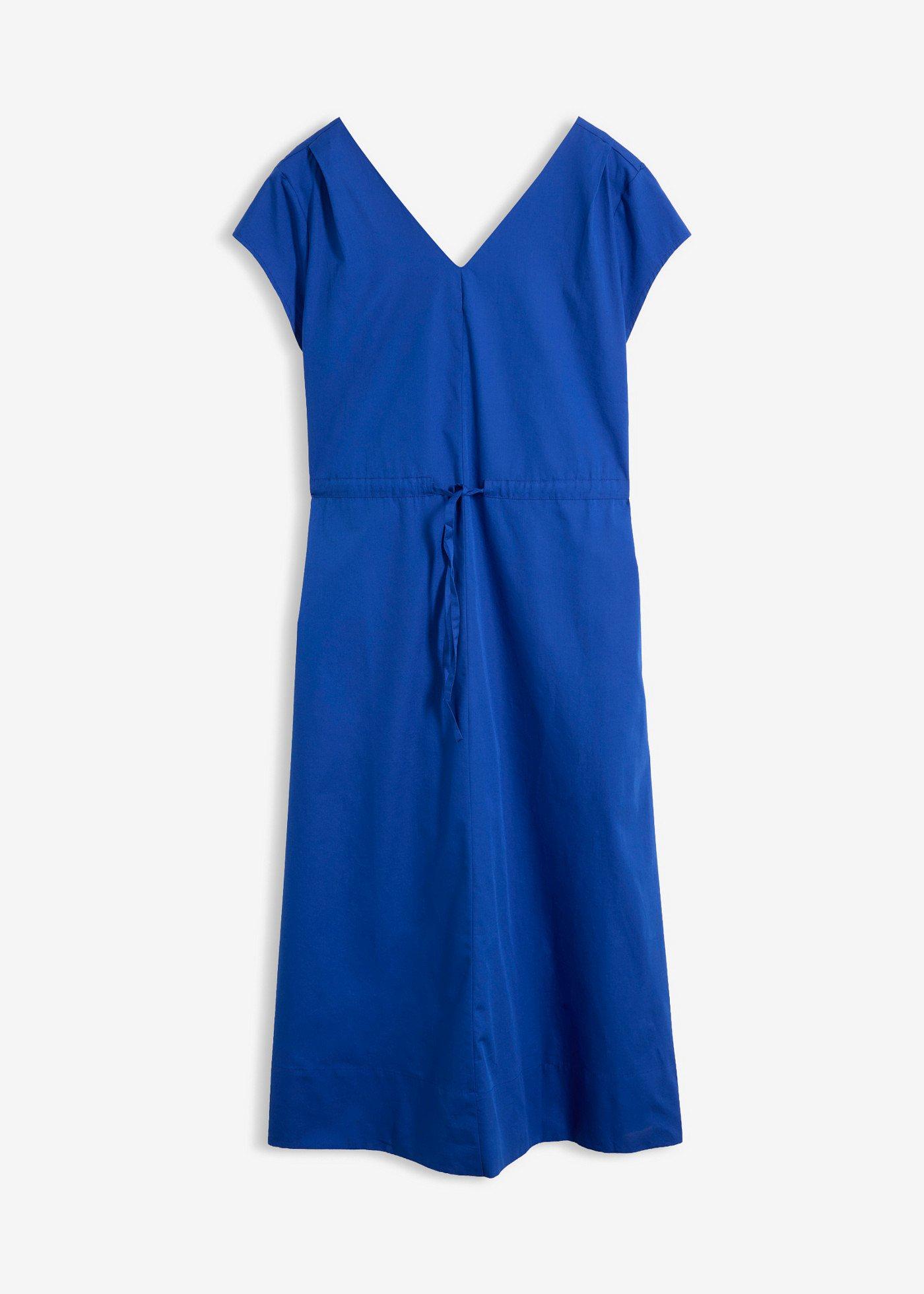 Robe en popeline de coton avec cordon