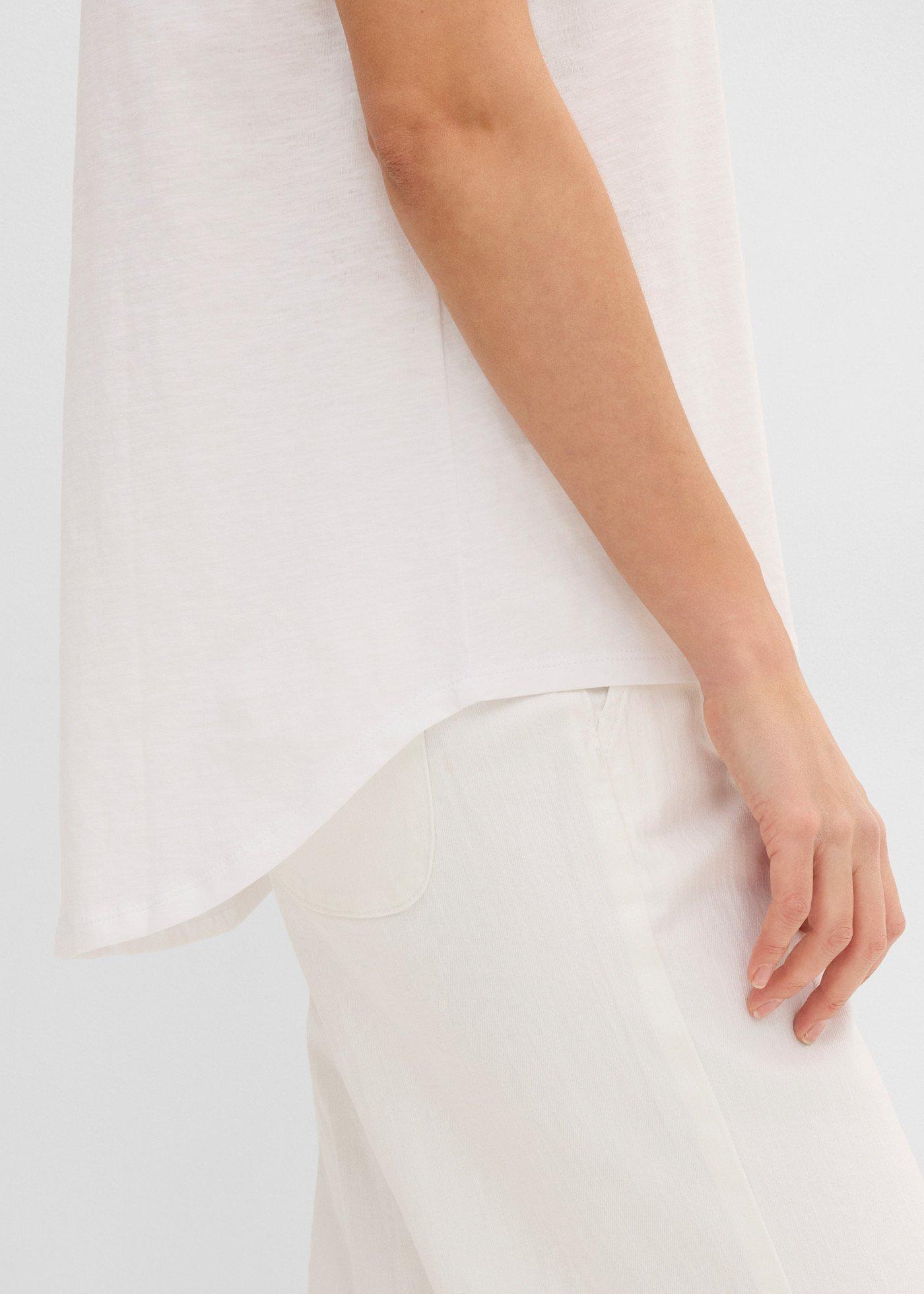 Lekki długi T-shirt z czystej bawełny organicznej - Bonprix
