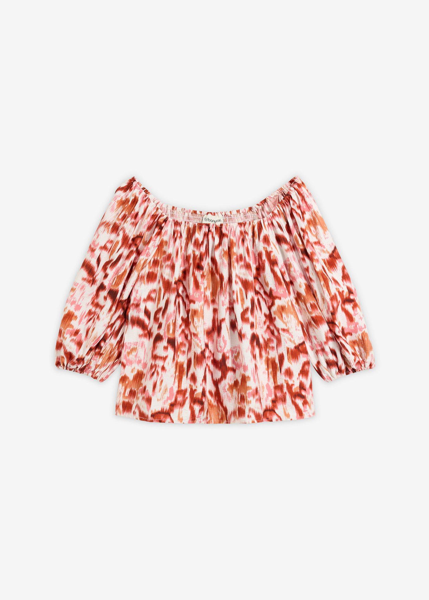 Blouse en fine viscose mélangée
