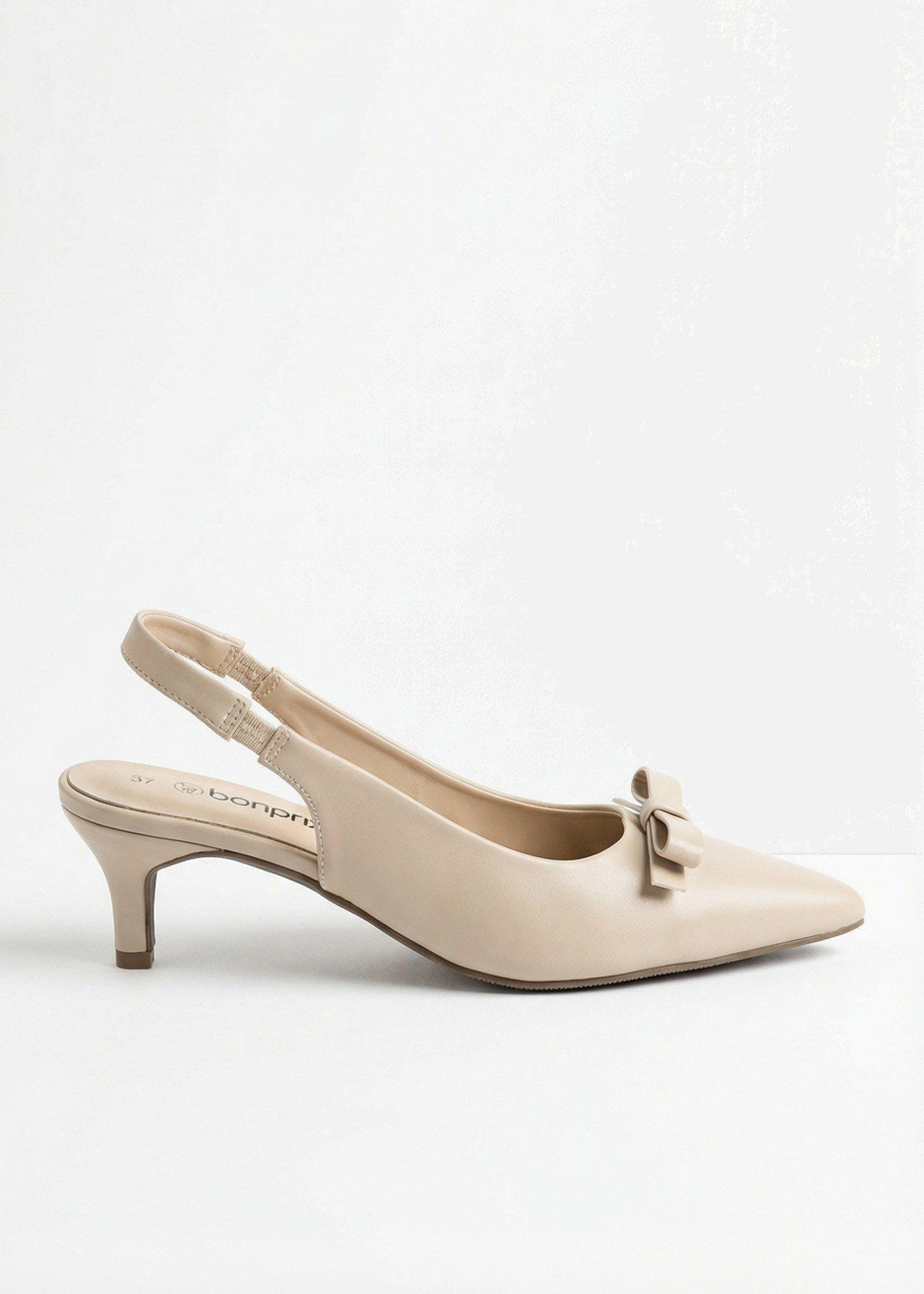 Escarpins slingback avec nœud