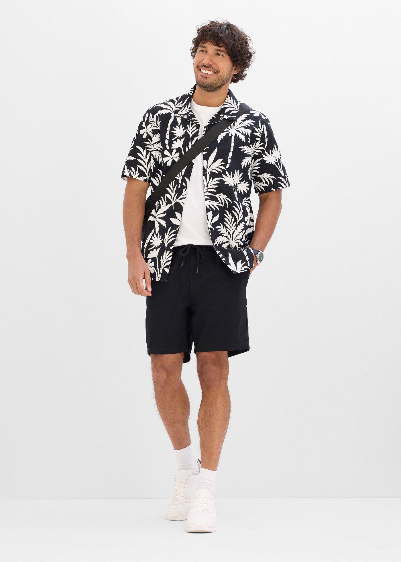 Szorty o kroju relaxed fit, z elastycznym pasem - Bonprix