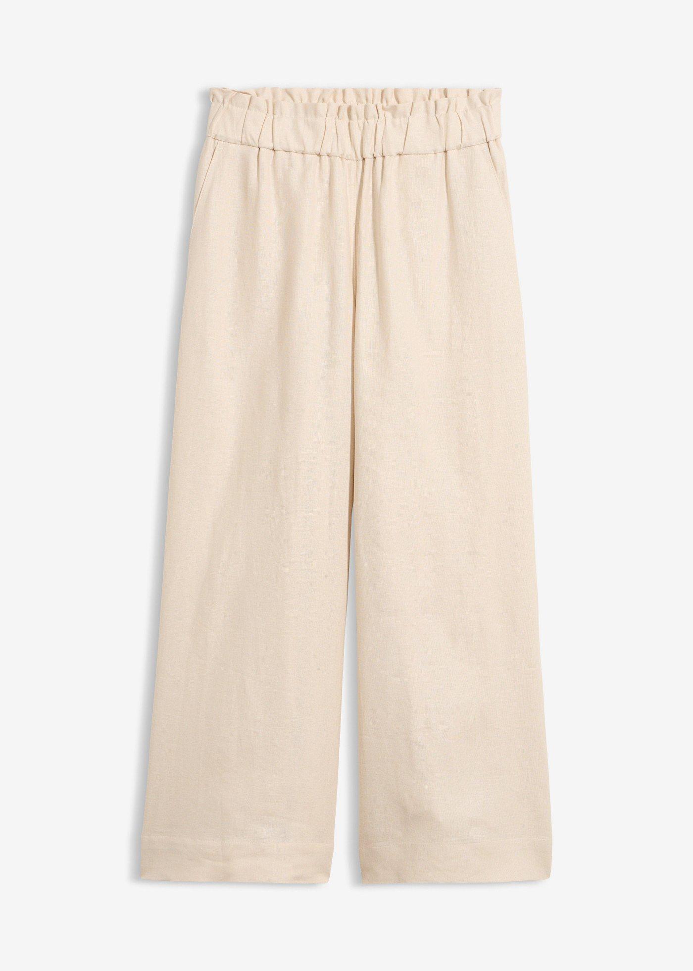 Pantalon large, longueur mollet
