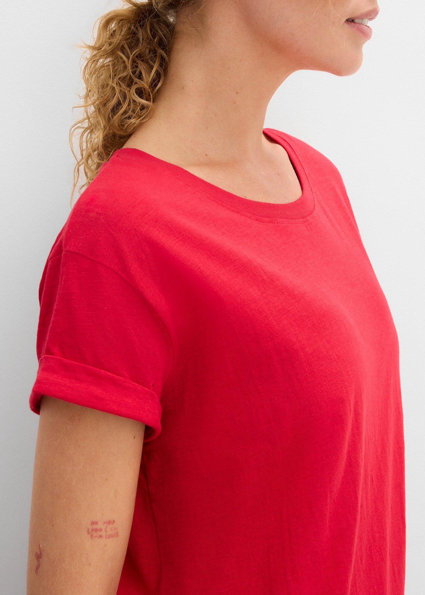 Sukienka T-shirtowa z czystej bawełny organicznej - Bonprix