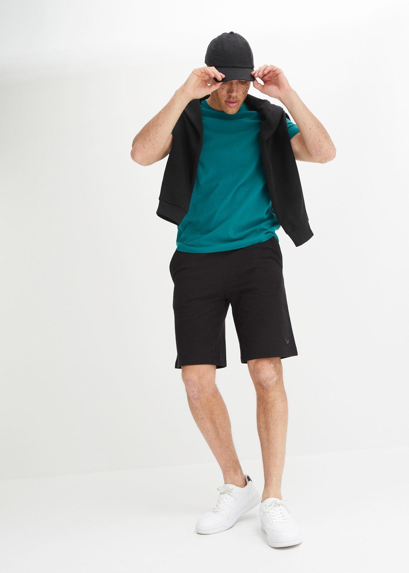 Bermudy dresowe z gumką w talii, regular fit - Bonprix
