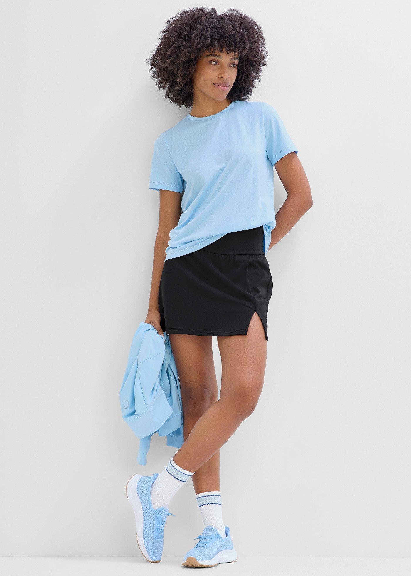 Sportowy T-shirt z bawełną (2 pary), szybkoschnący - Bonprix