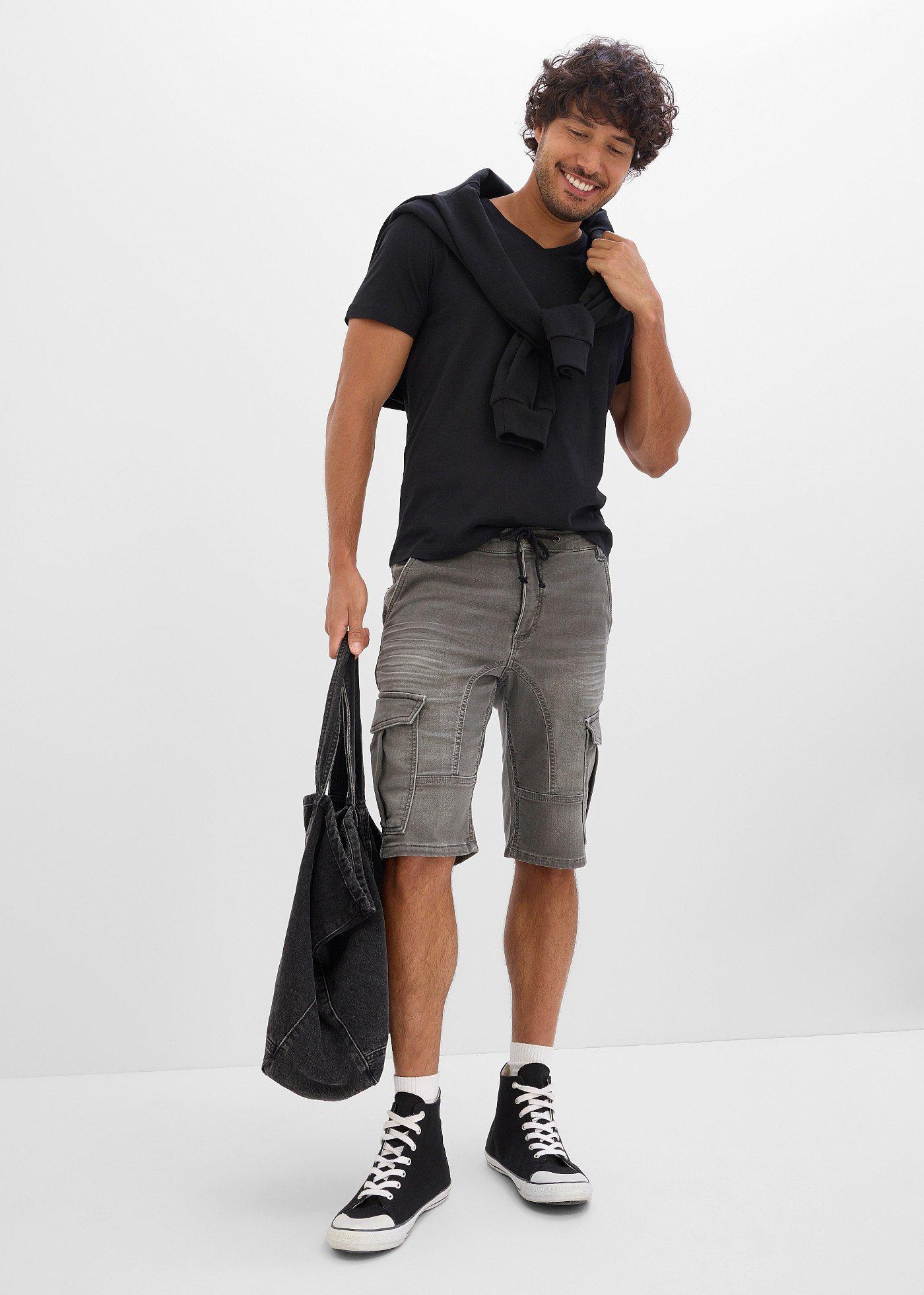 T-shirt z dekoltem w serek (3 szt.) - Bonprix