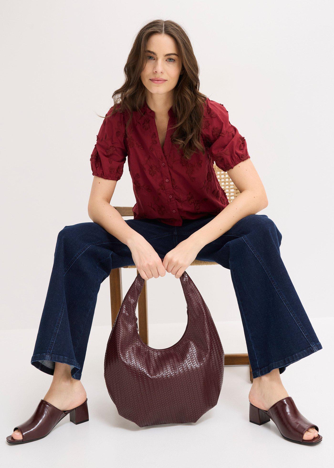 Torebka w stylu plecionki - Bonprix