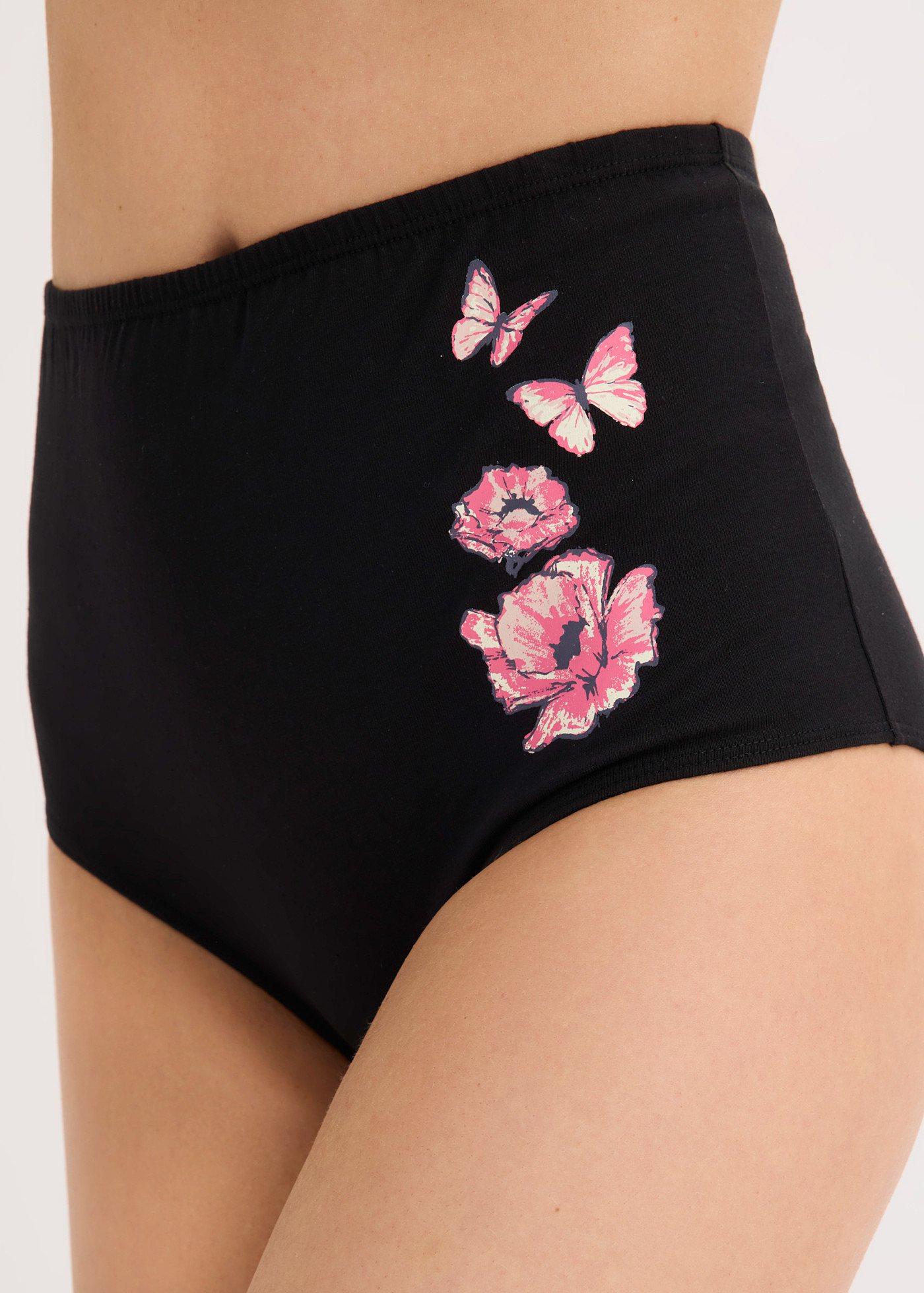 Figi z wysoką talią, z bawełną (5 par) - Bonprix