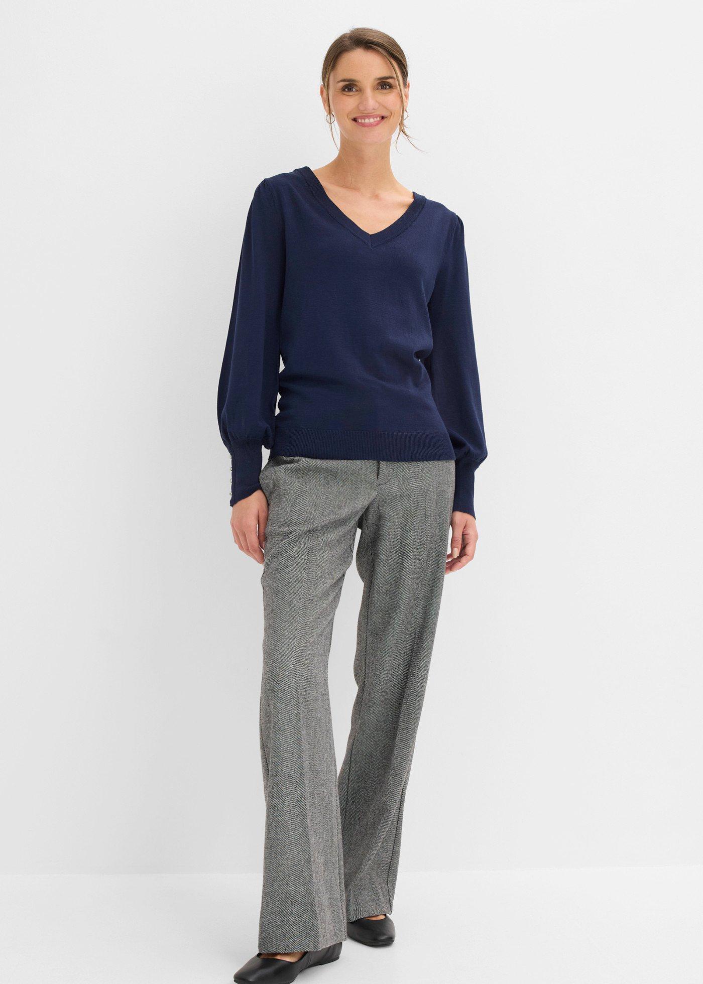 Cienki sweter z mieszanki wiskozy - Bonprix