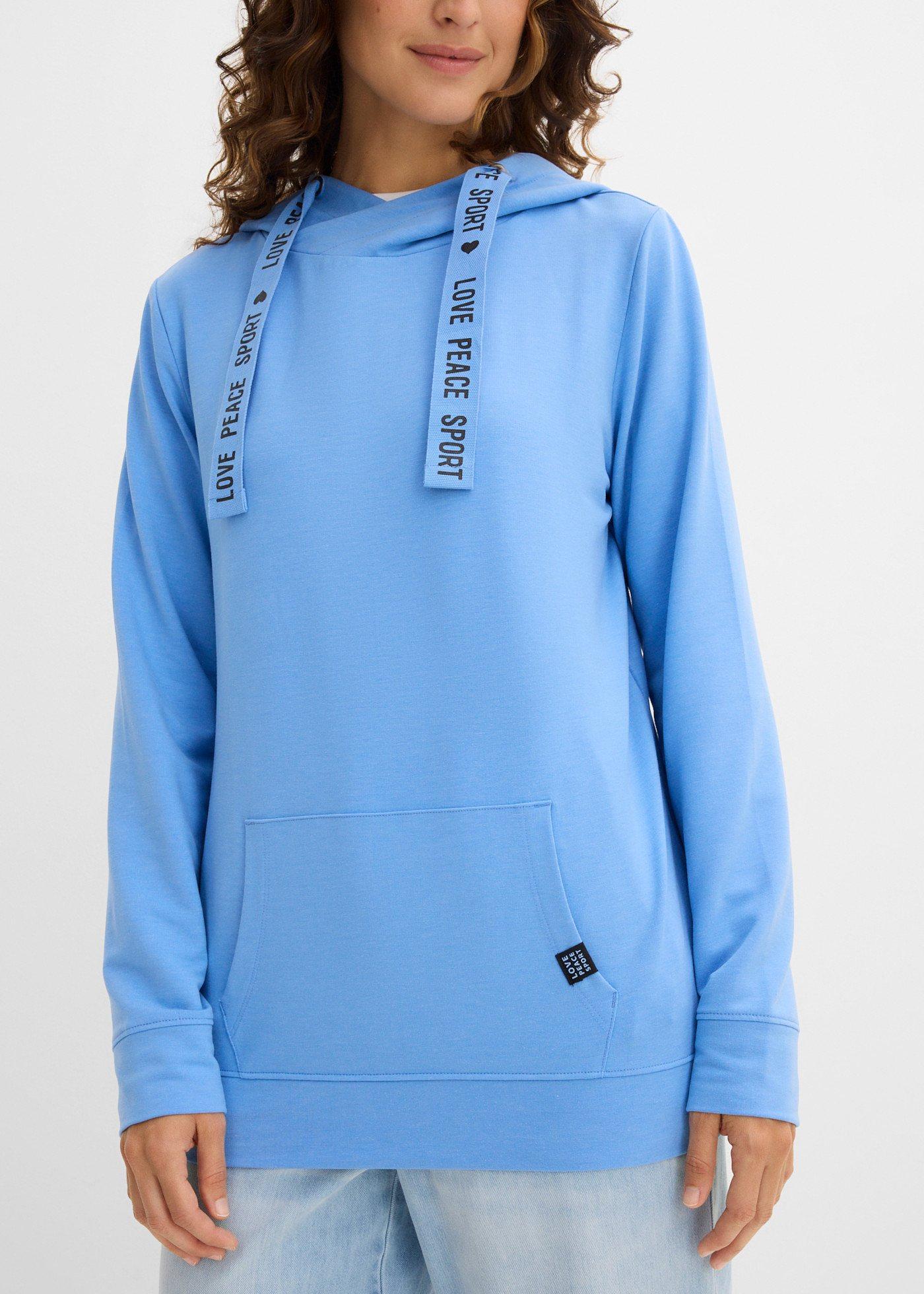 Bluza z kapturem, z miękkiego materiału z wiskozą - Bonprix