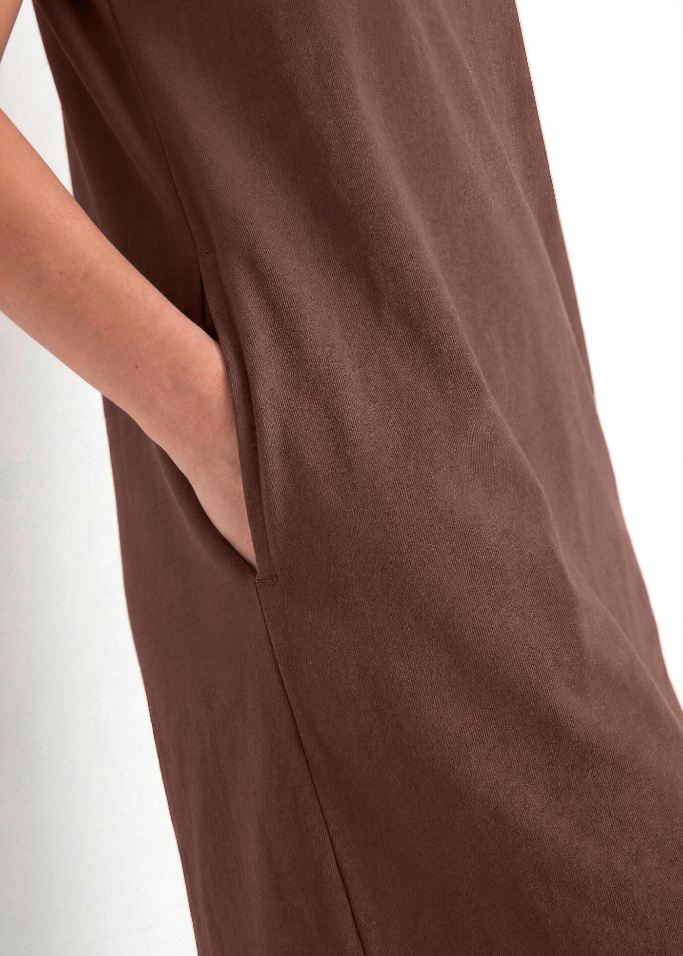 Sukienka T-shirtowa z grubej bawełny organicznej - Bonprix