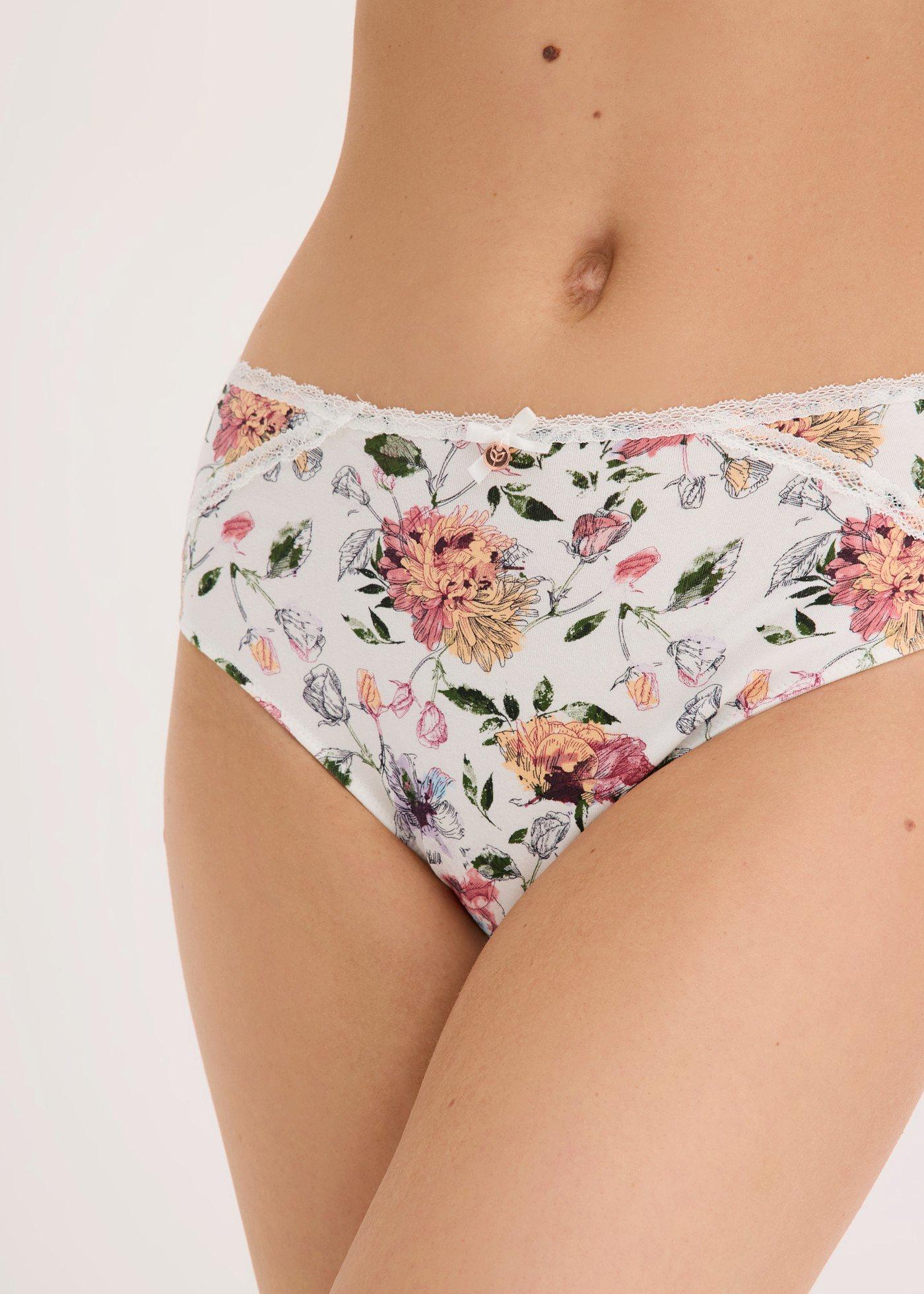 Figi maxi z bawełną (zestaw 5 szt.) - Bonprix
