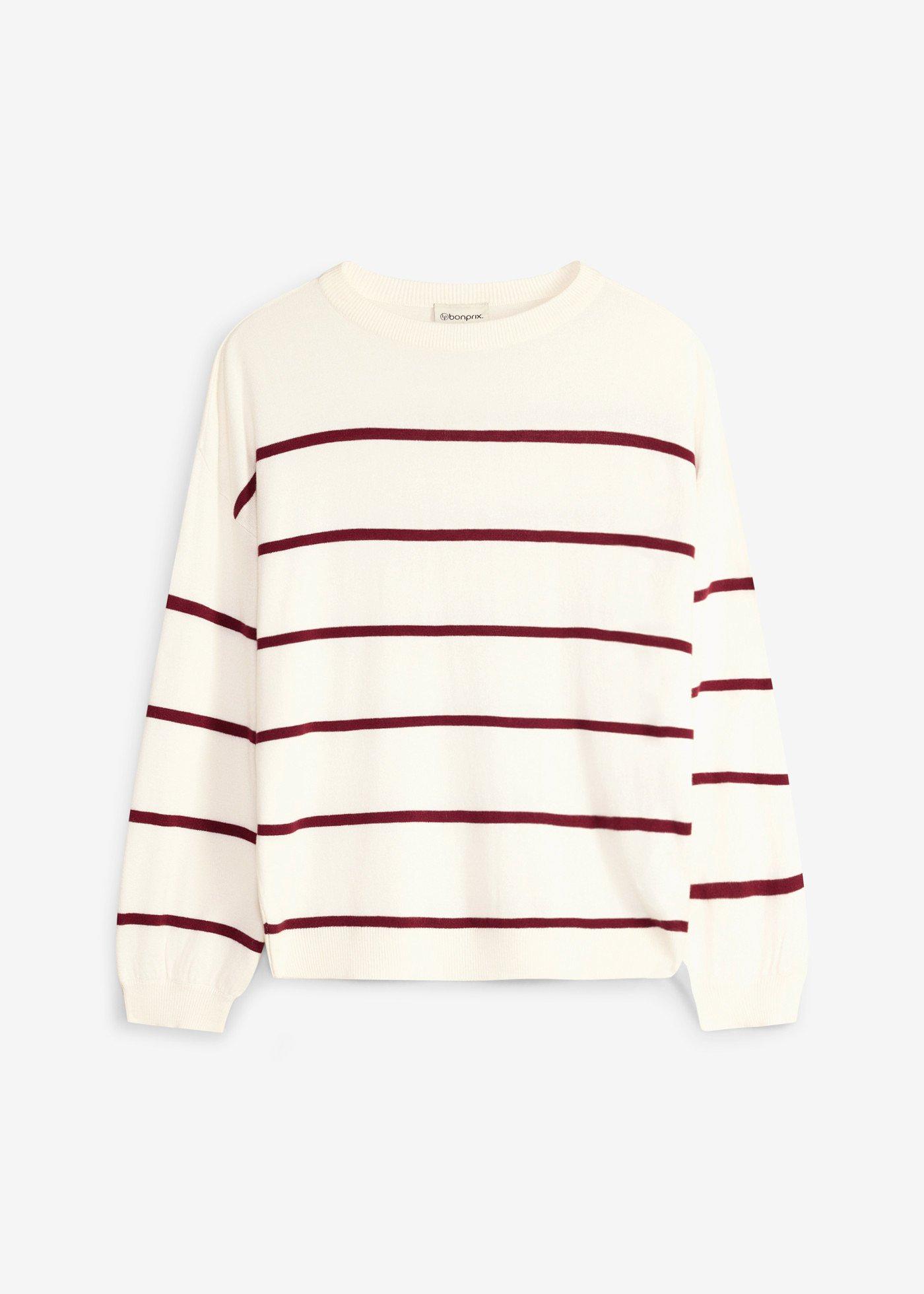 Sweter z cienkiej dzianiny z mieszanki wiskozy - Bonprix