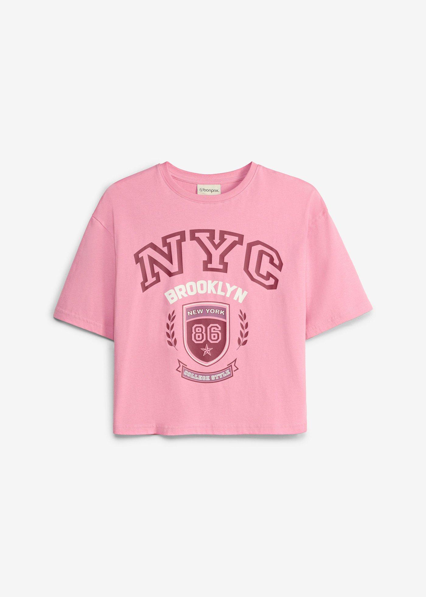 T-shirt oversize z czystej bawełny organicznej - Bonprix