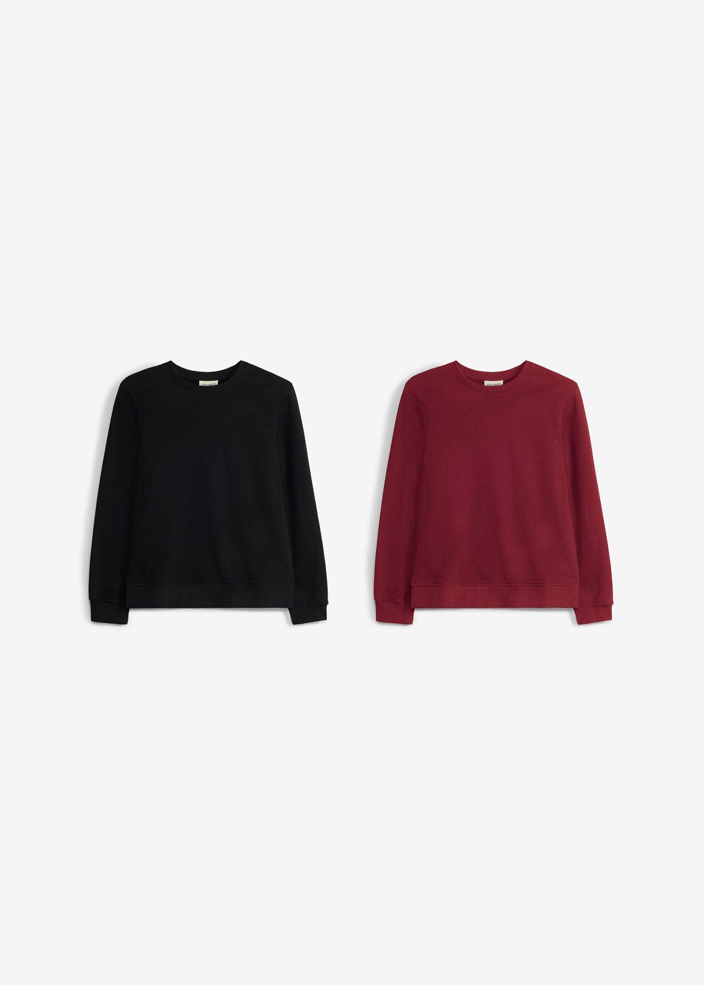 Bluza dresowa z miękkiej bawełny organicznej (2 szt.) - Bonprix