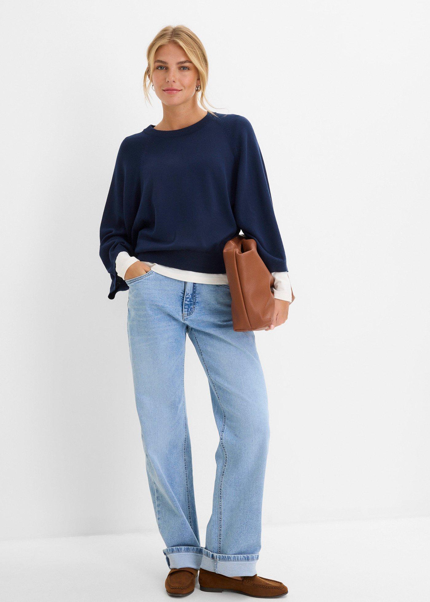 Cienki sweter, oversize - Bonprix