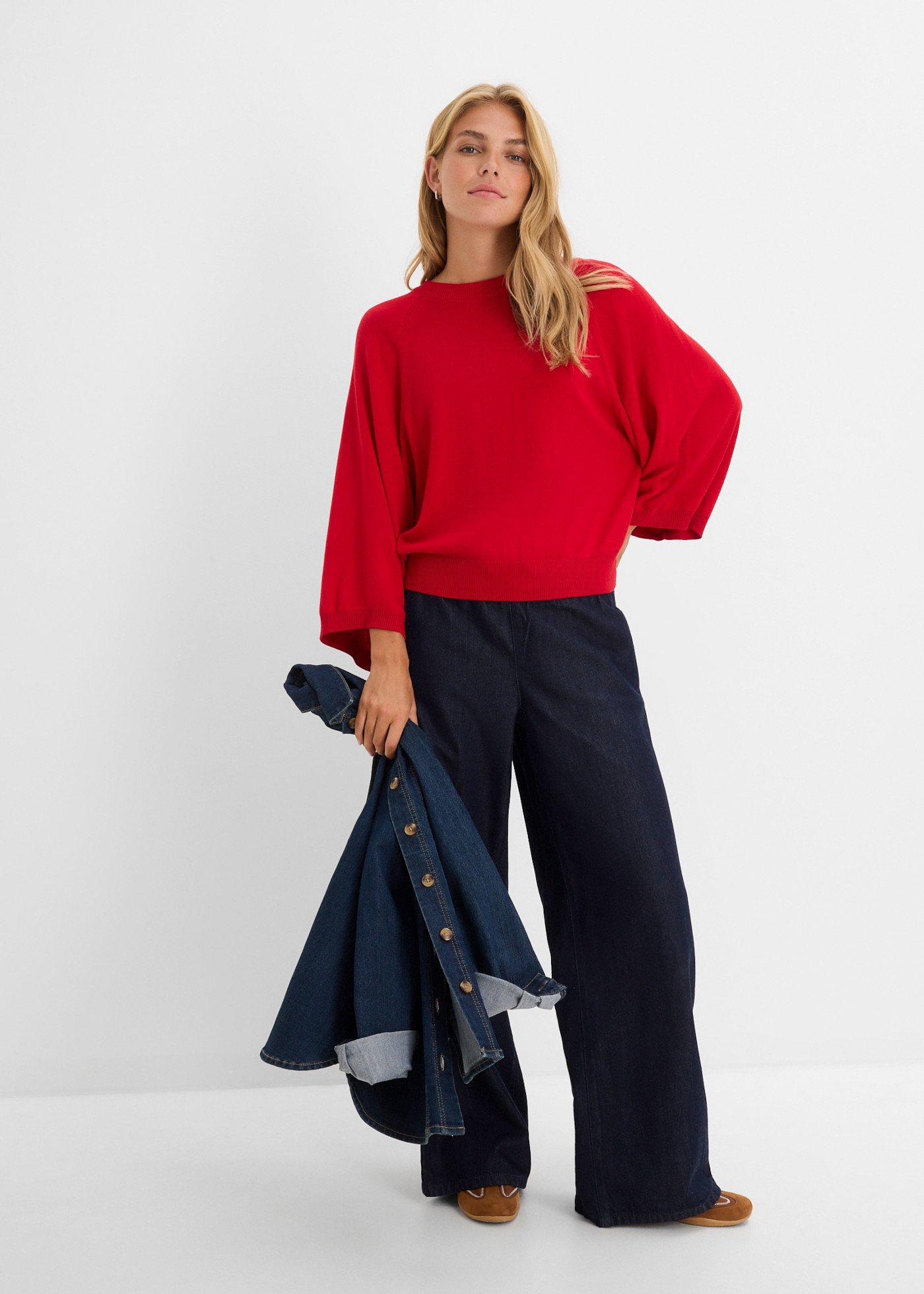 Cienki sweter, oversize - Bonprix