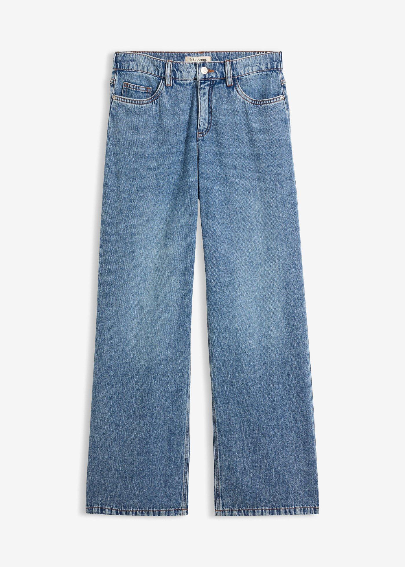 Jean Wide-Leg léger, Mid Waist