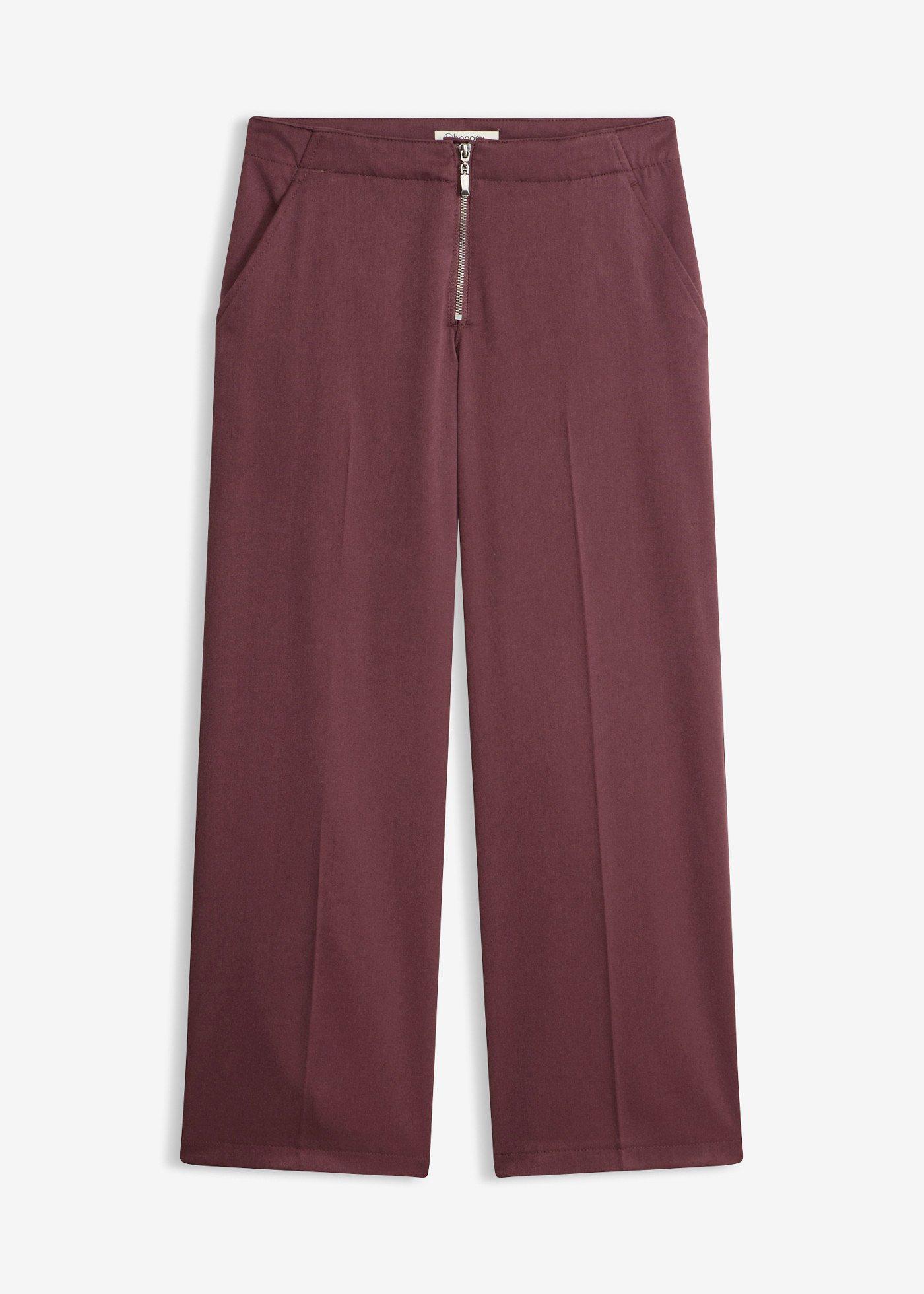 Pantalon droit à fermeture zippée