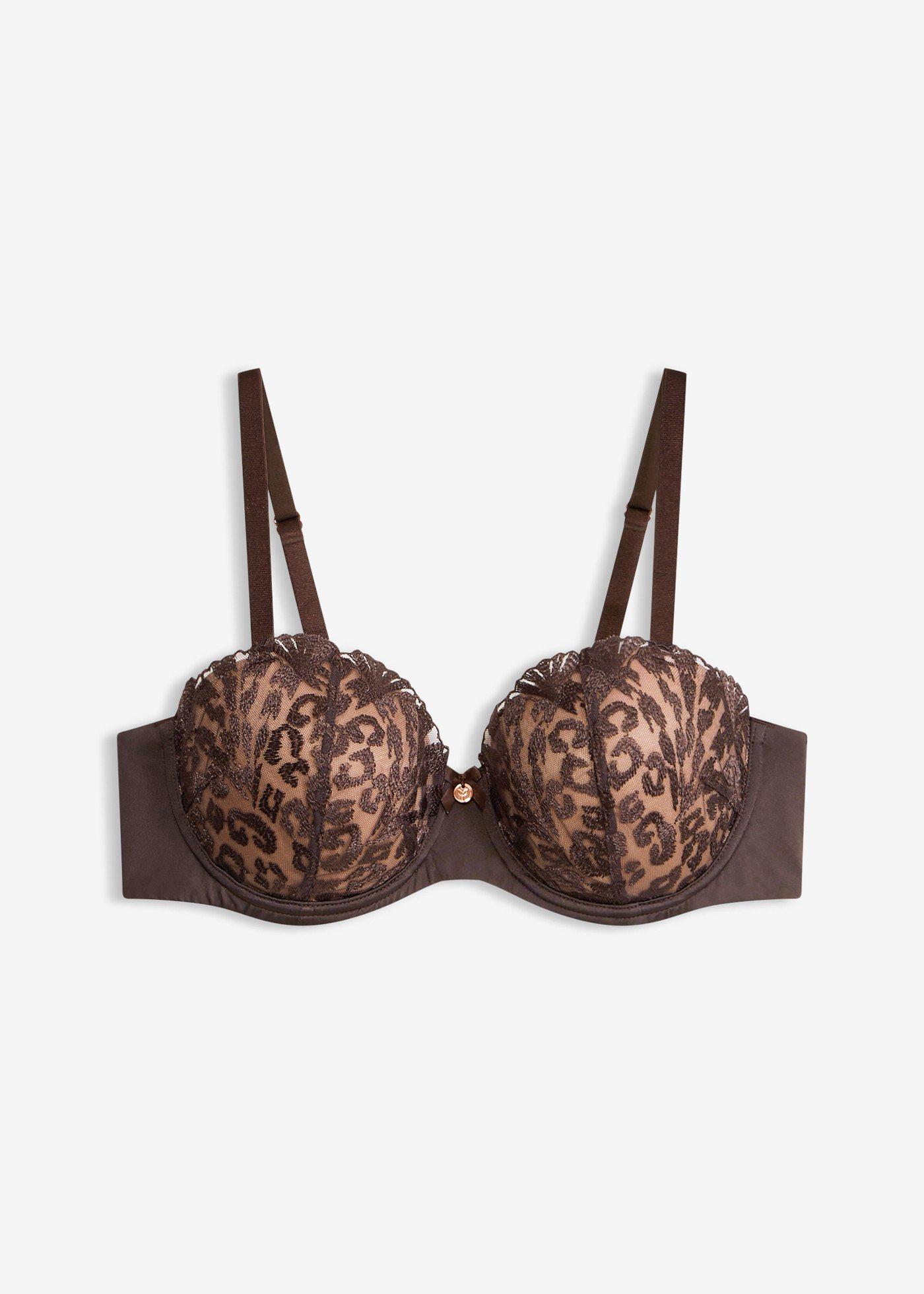 Soutien-gorge balconnet brodé