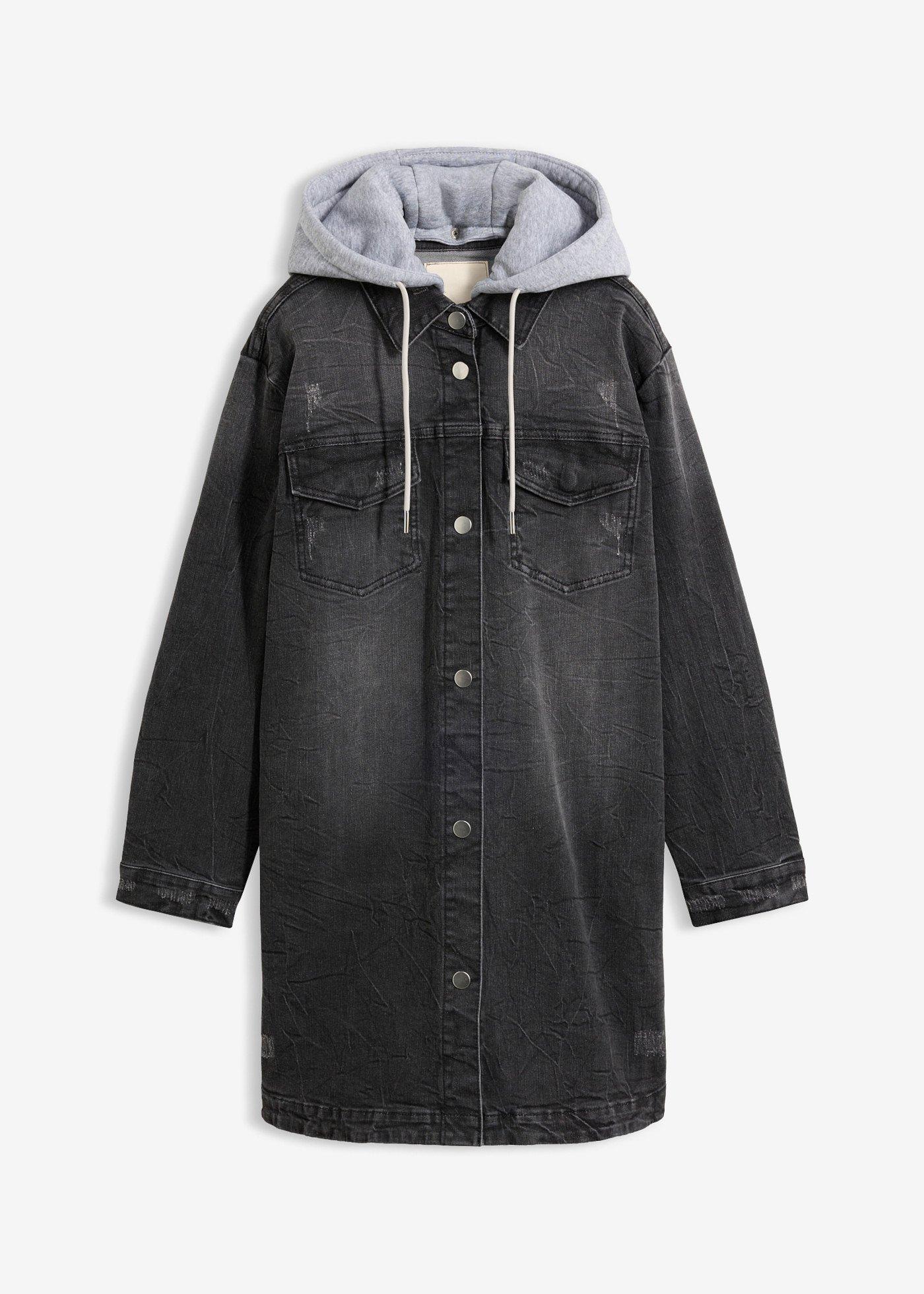 Veste en jean à capuche