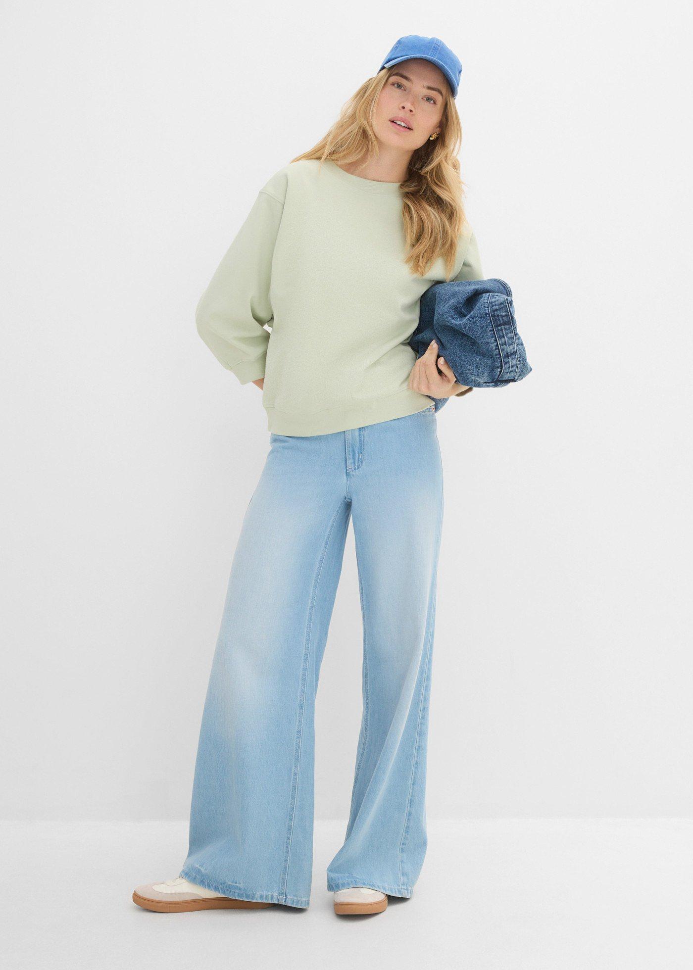 Bawełniana bluza oversize - Bonprix