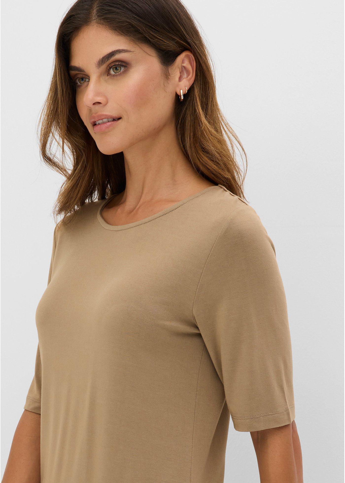 T-shirt z miękkiej wiskozy - Bonprix