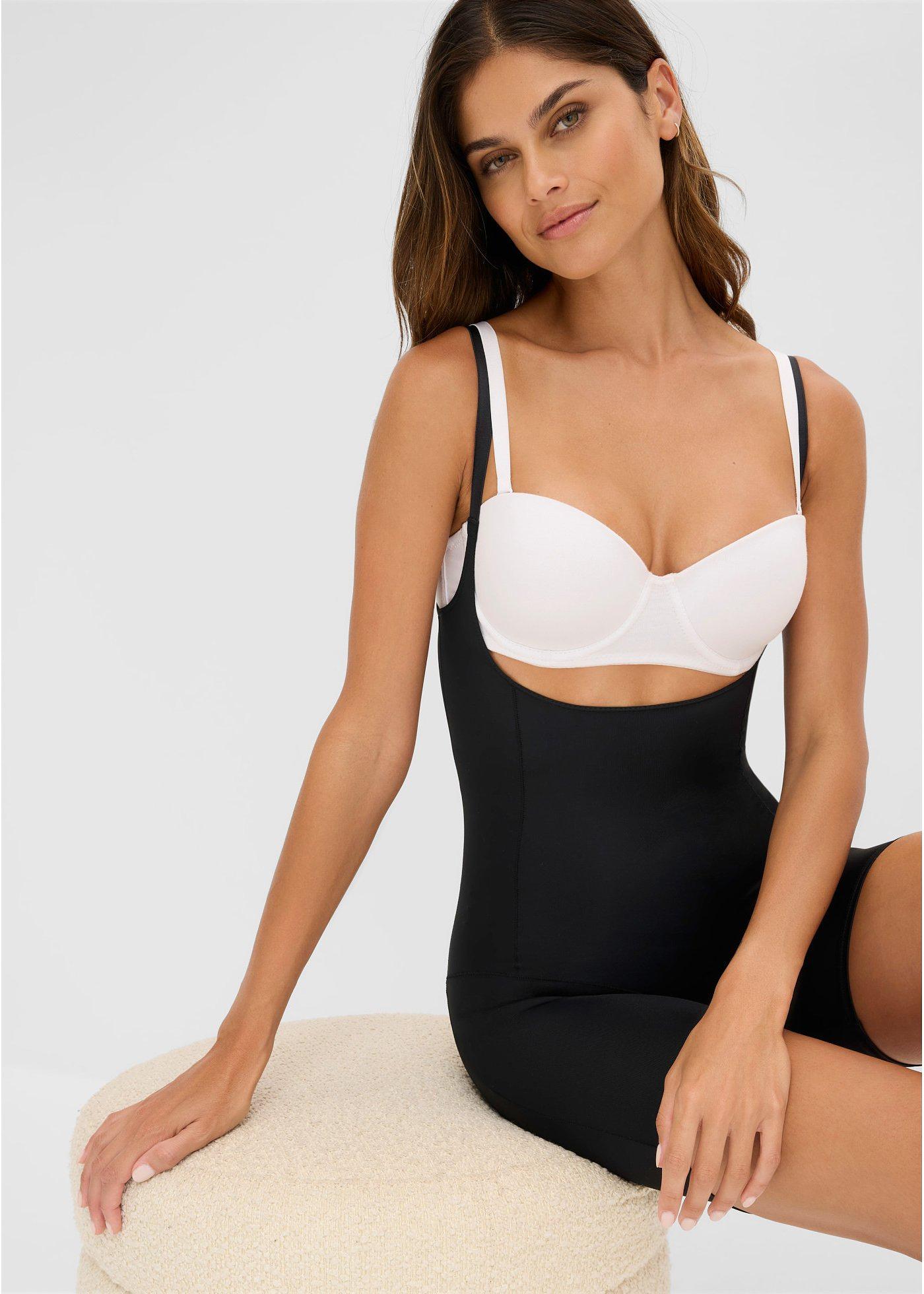 Modelujące body bezszwowe, średni stopień modelowania sylwetki - Bonprix