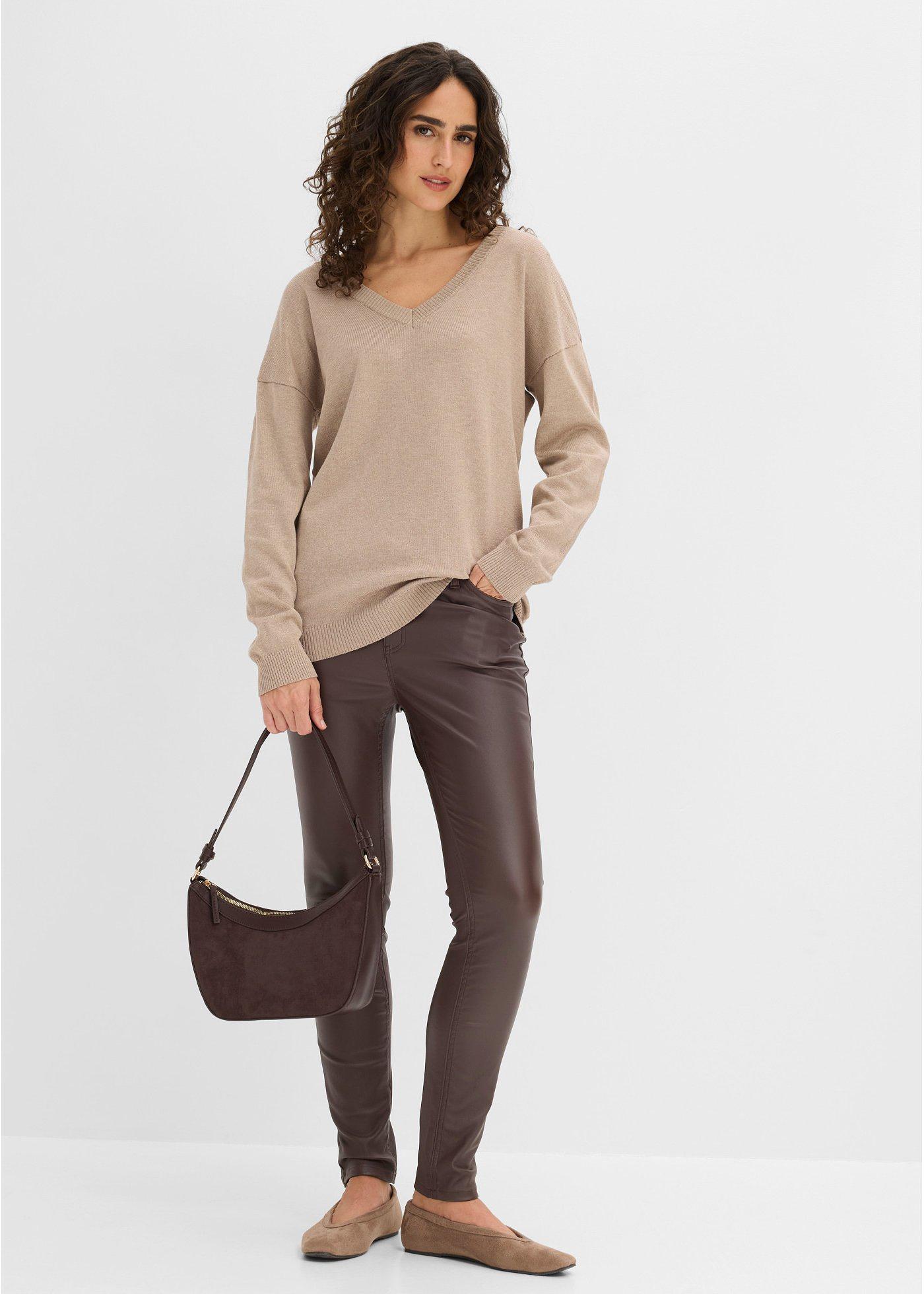 Sweter oversize z mieszanki wiskozy - Bonprix