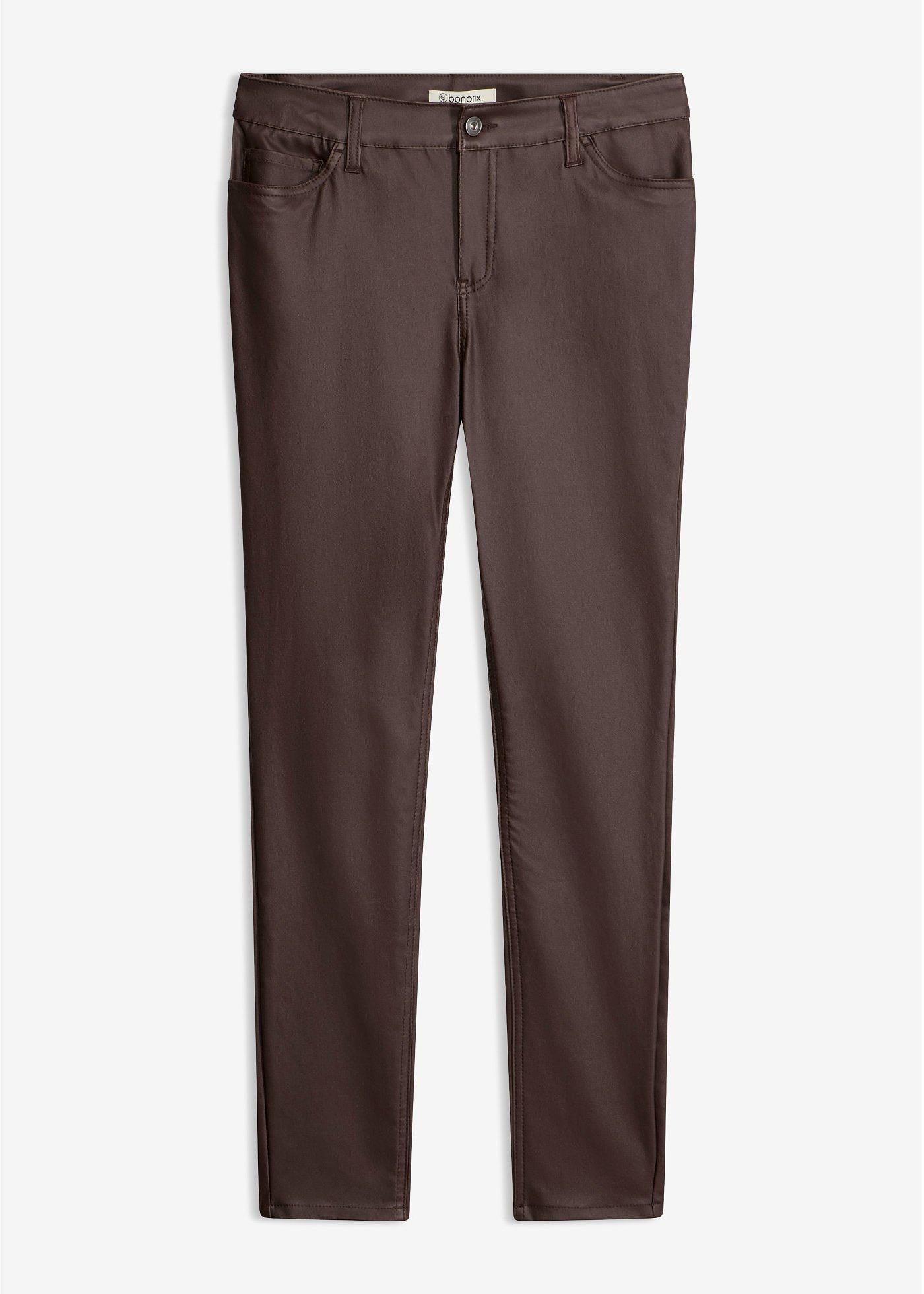 Pantaloni cu stretch din mix cu viscoză