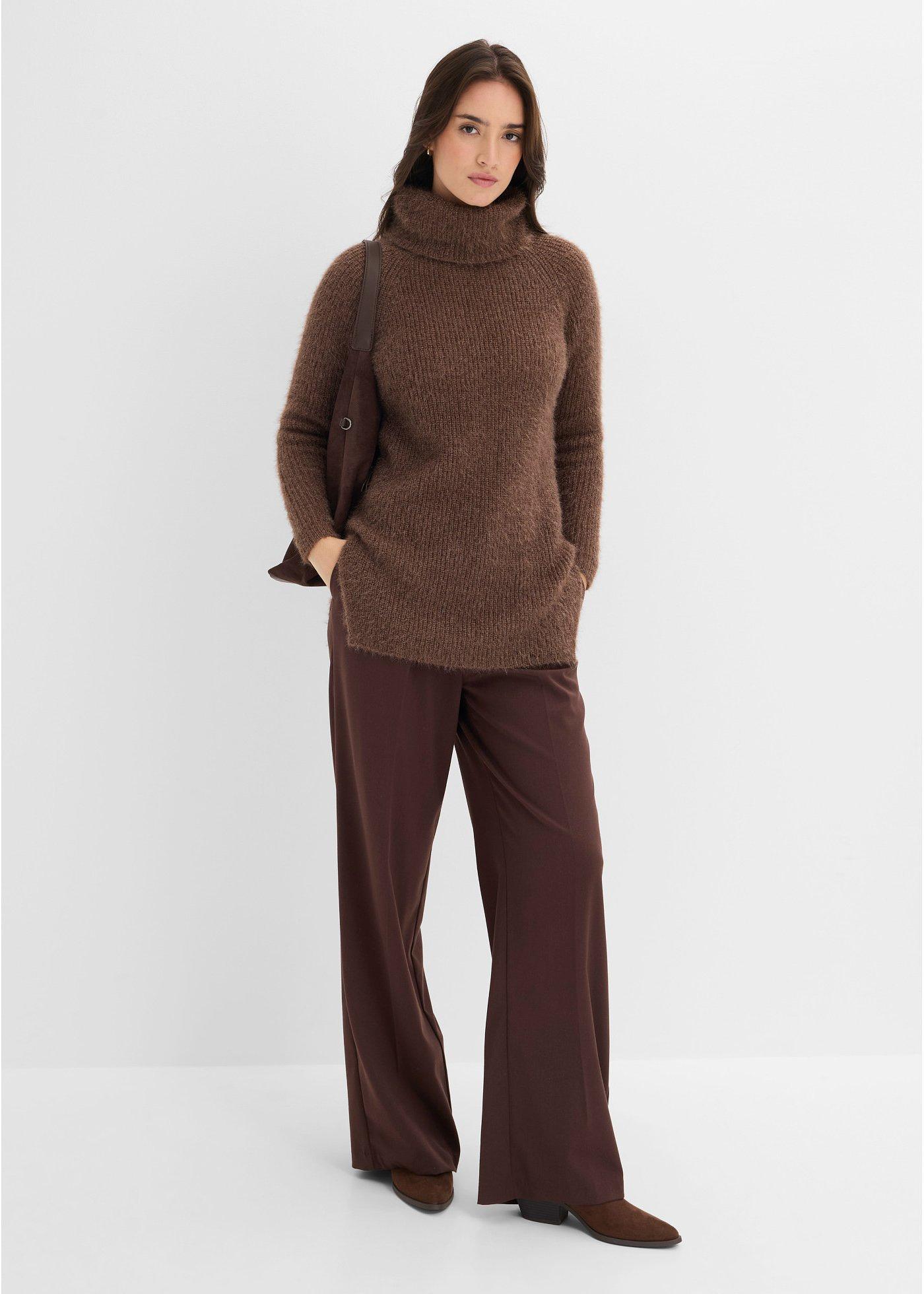 Sweter z golfem oversize - Bonprix