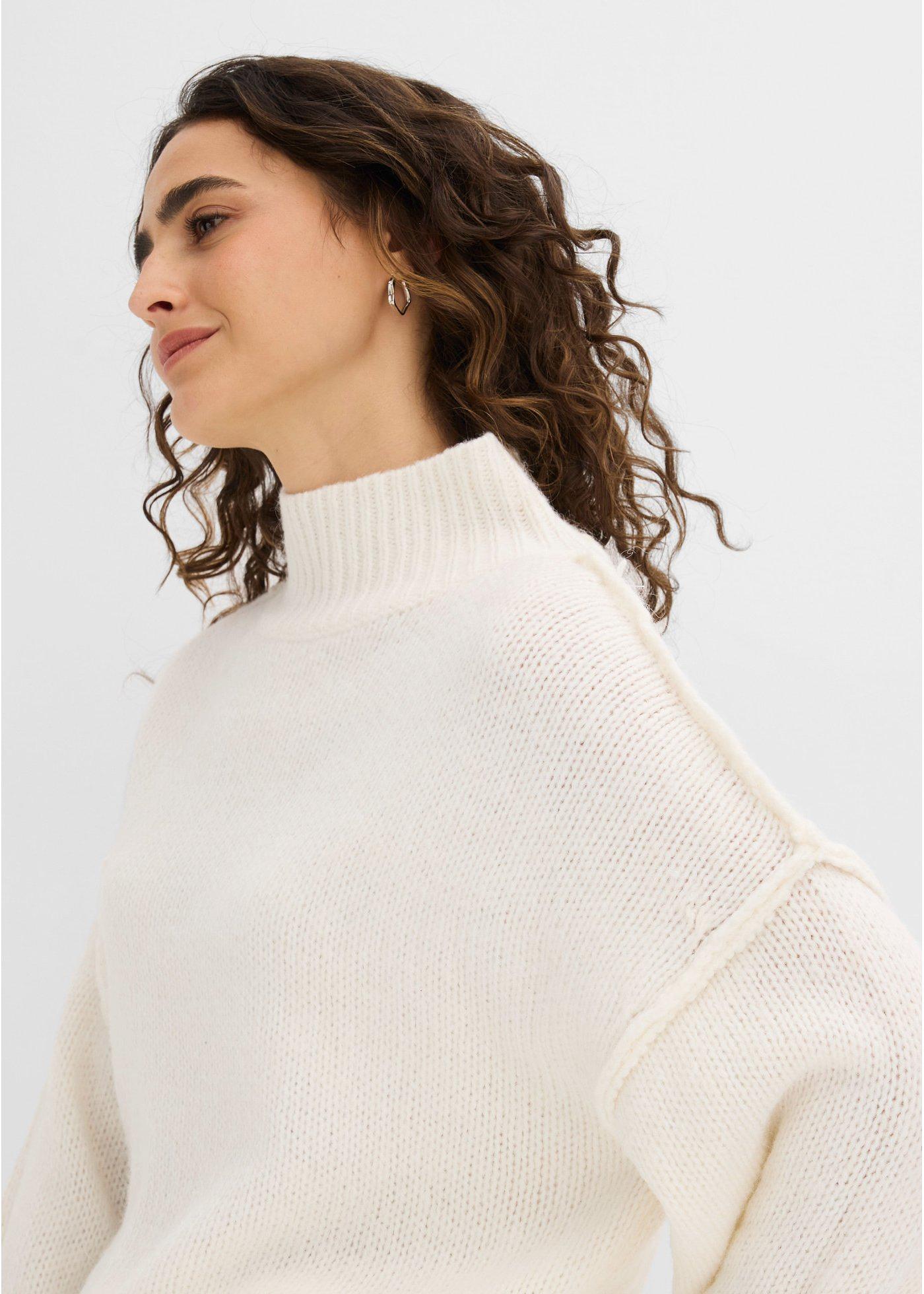 Sweter z grubej dzianiny - Bonprix