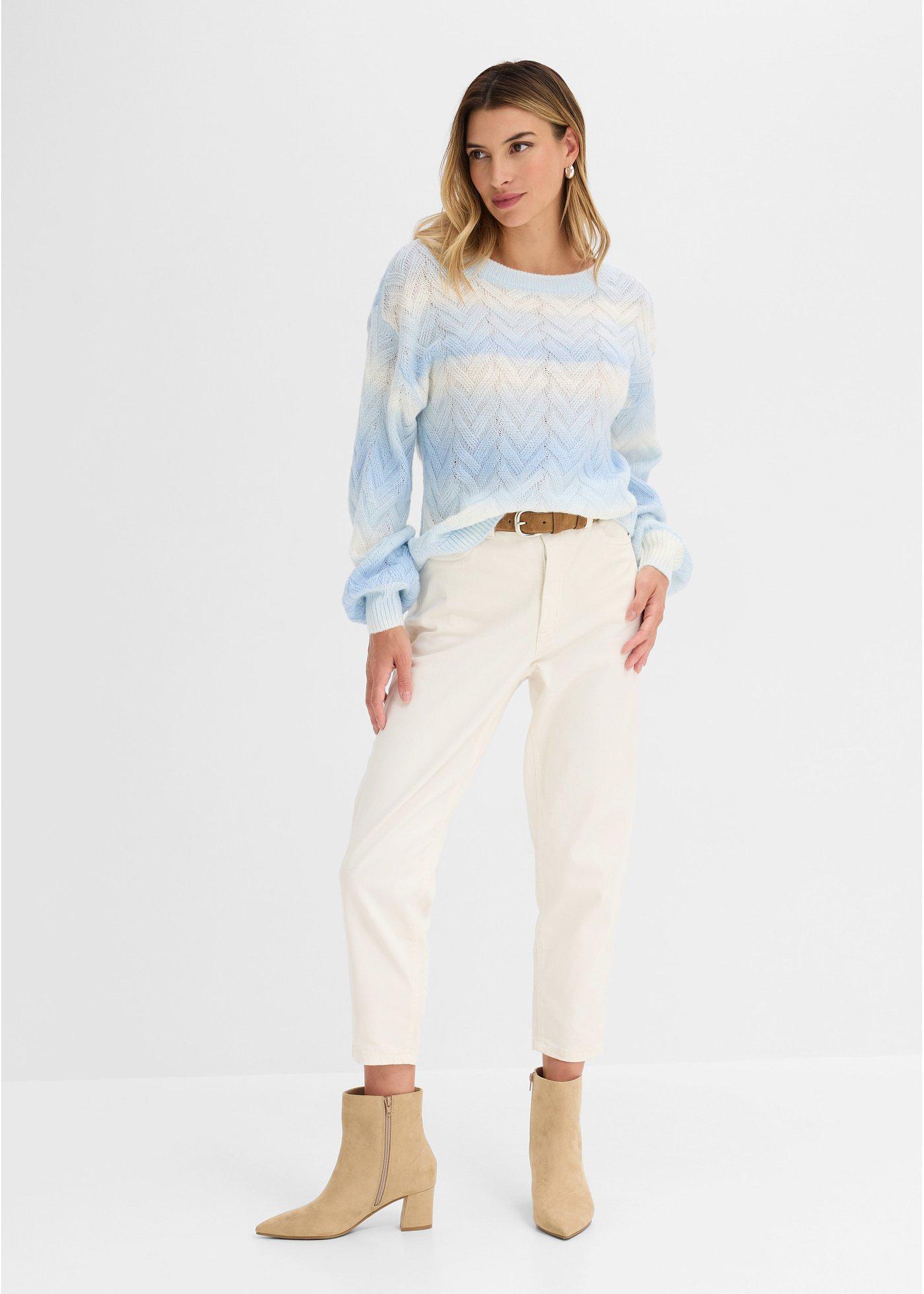 Sweter o pudełkowym kroju - Bonprix