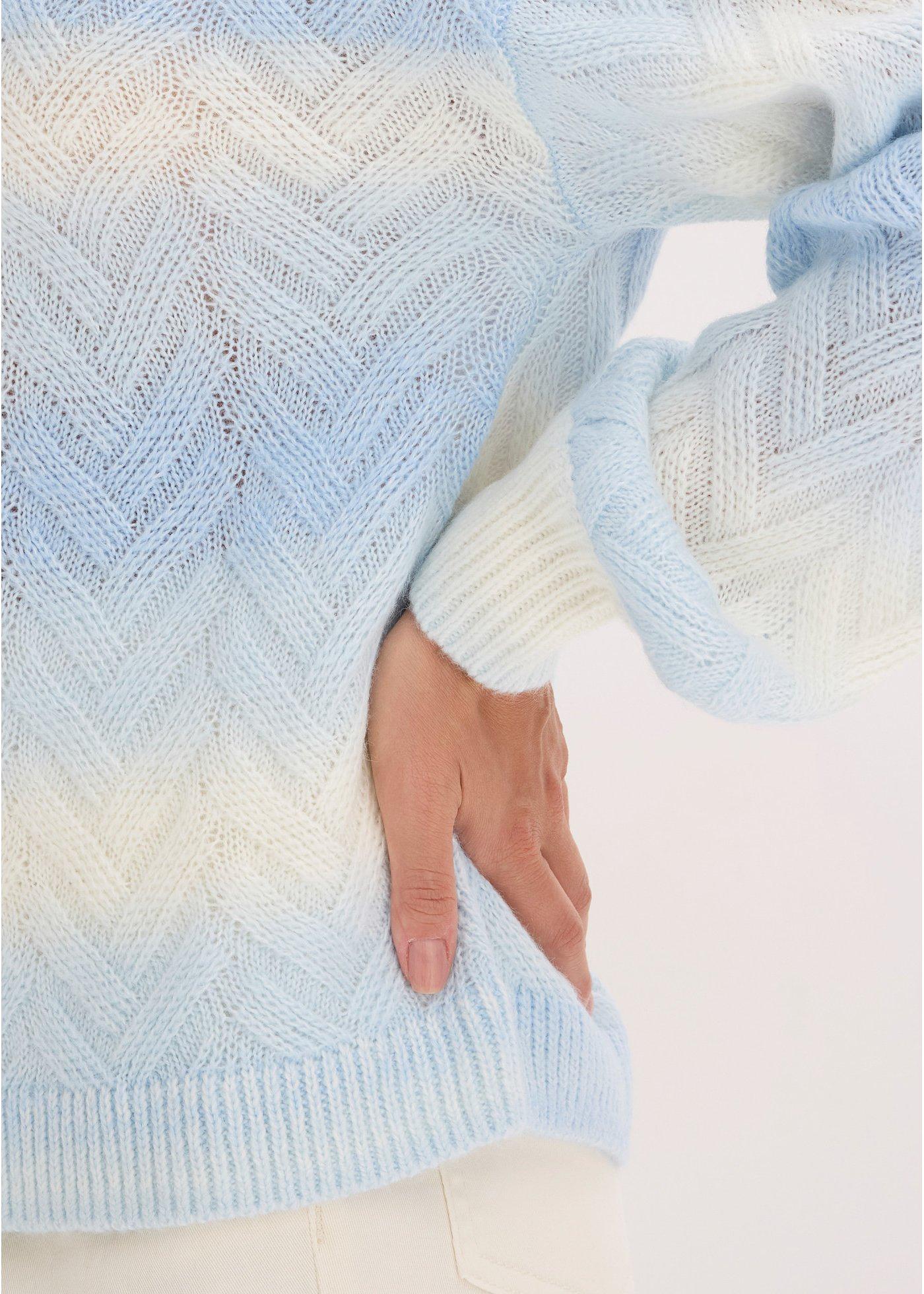 Sweter o pudełkowym kroju - Bonprix