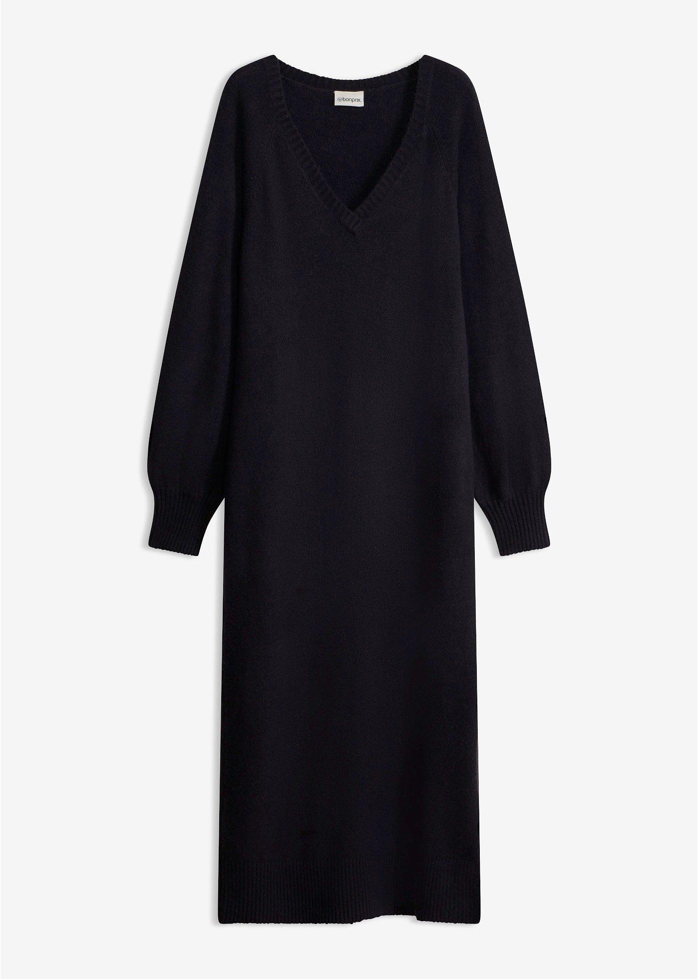 Rochie tricotată midi, oversize