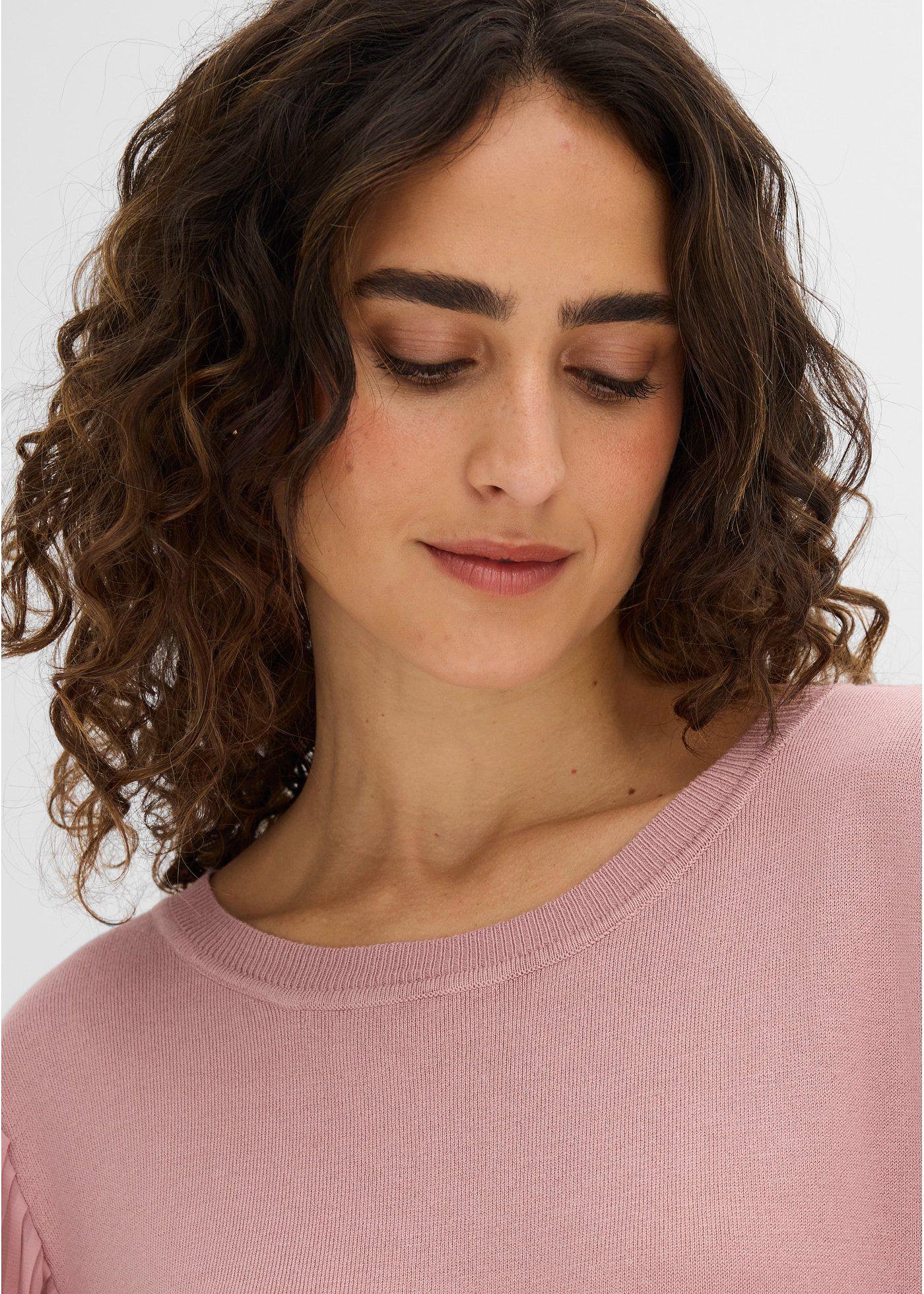 Sweter z cienkiej dzianiny z lejącej mieszanki wiskozy - Bonprix