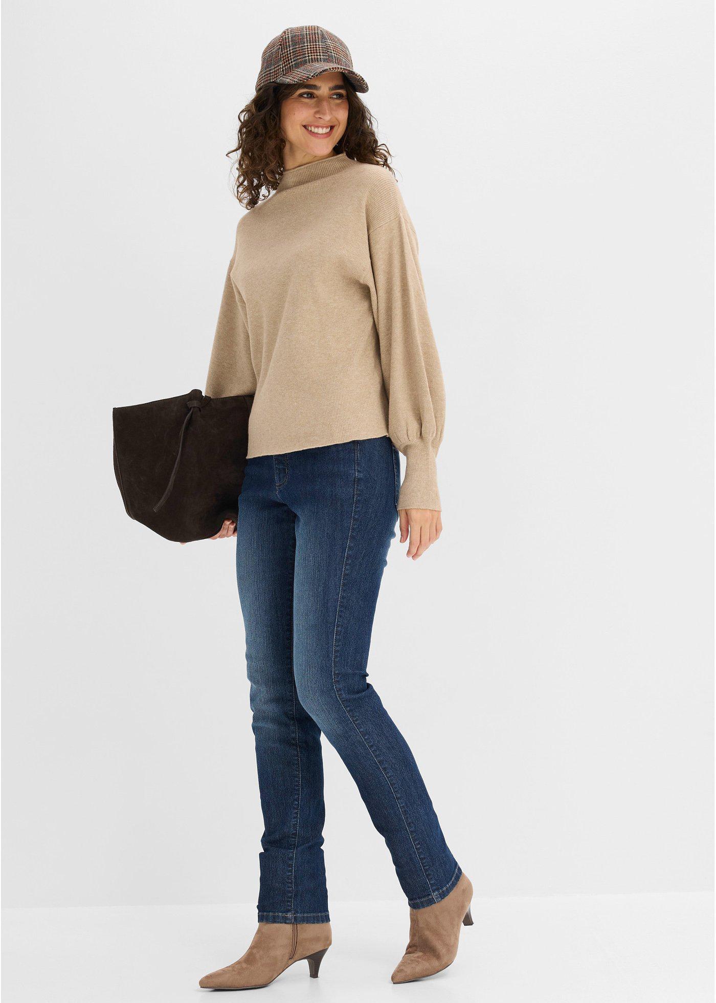 Sweter oversize z mieszanki wiskozy - Bonprix
