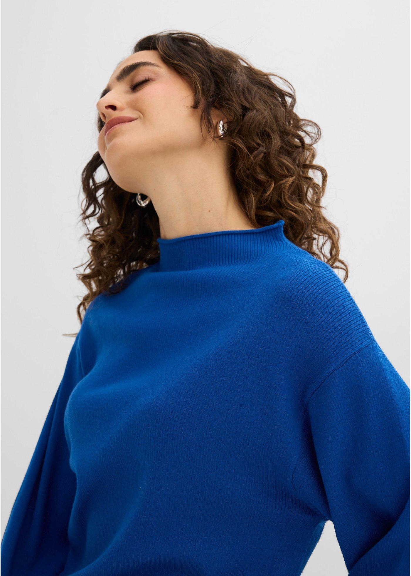 Sweter oversize z mieszanki wiskozy - Bonprix